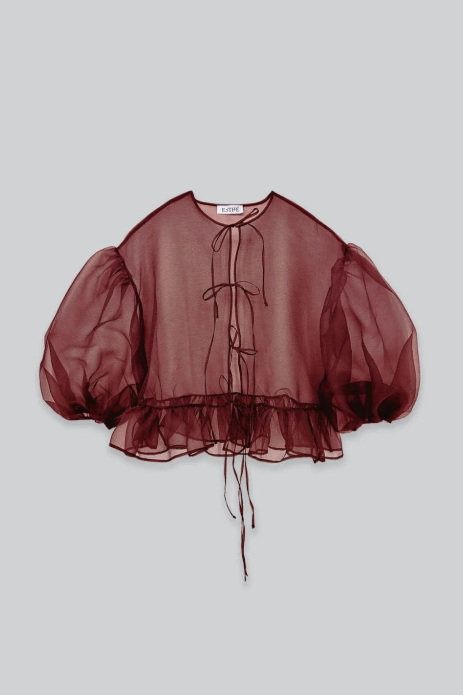 Esthe Volume Organza Bow Top
