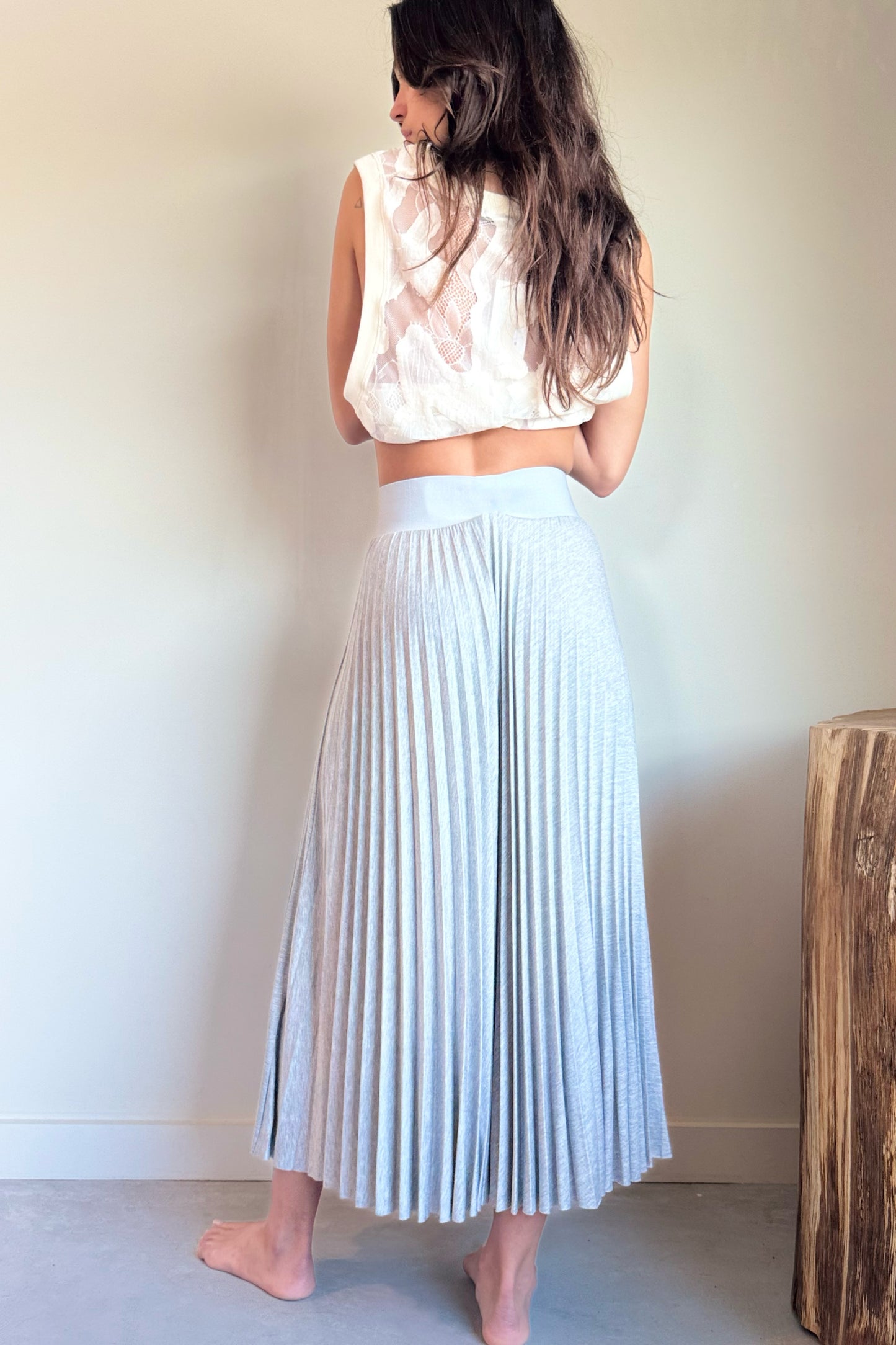 Loyd/Ford Dobby Jersey Skirt in Gainsboro Grey