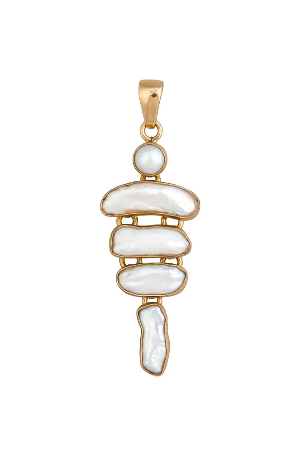Charles Albert Pearl & Biwa Pearl Pendant