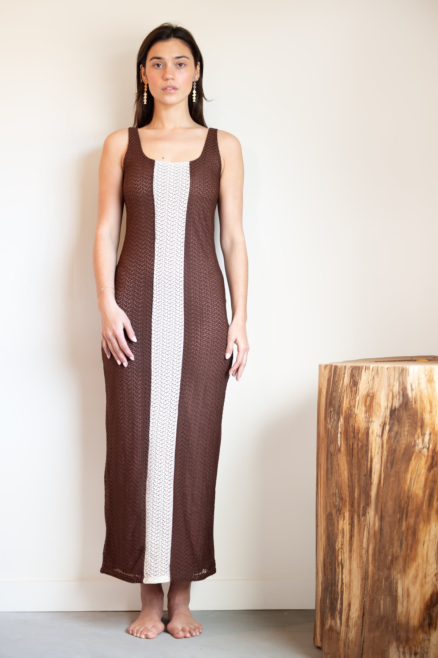 Palmacea Fara Dress in Nilo Brown