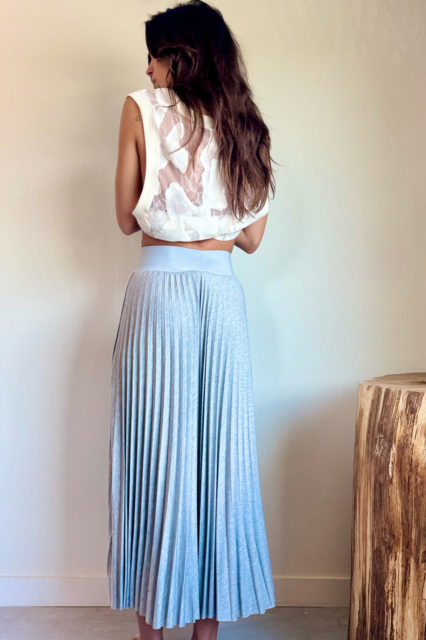 Loyd/Ford Dobby Jersey Skirt in Gainsboro Grey