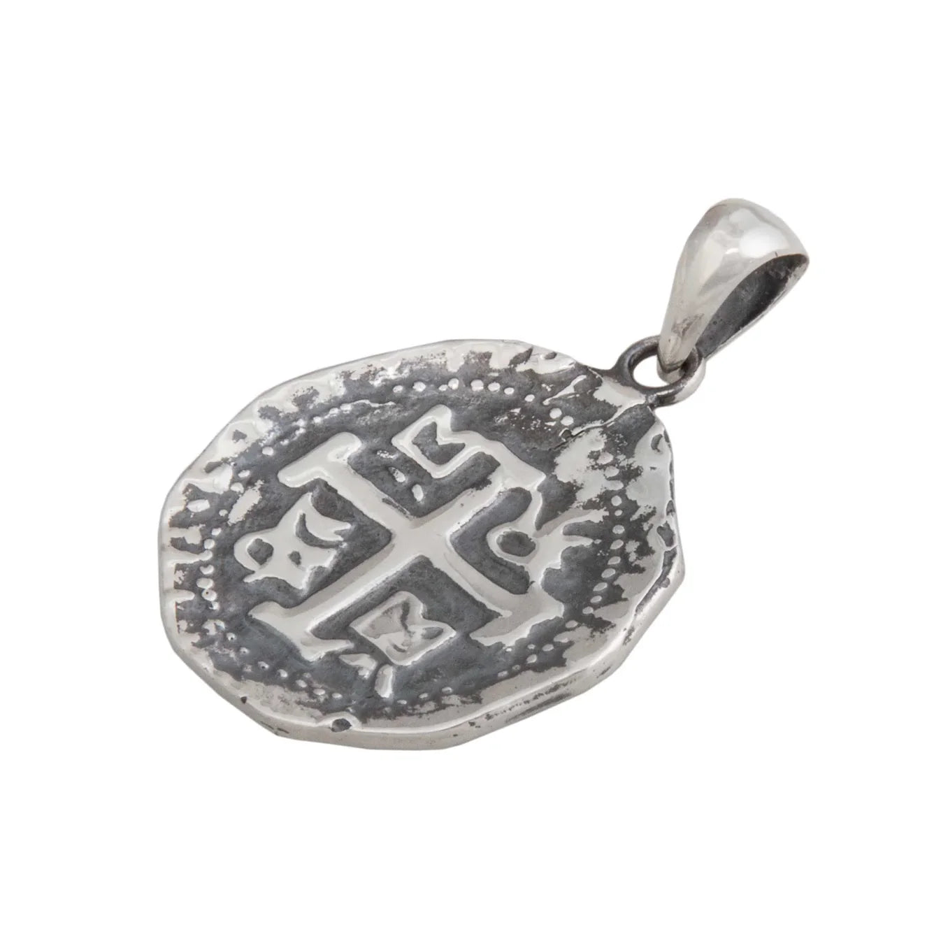 Charles Albert Sterling Silver Treasure Coin Pendant