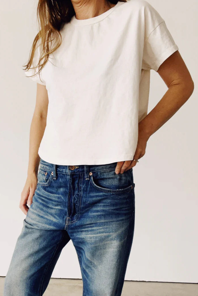 Hey Gang -The Boxy Tee in Natural