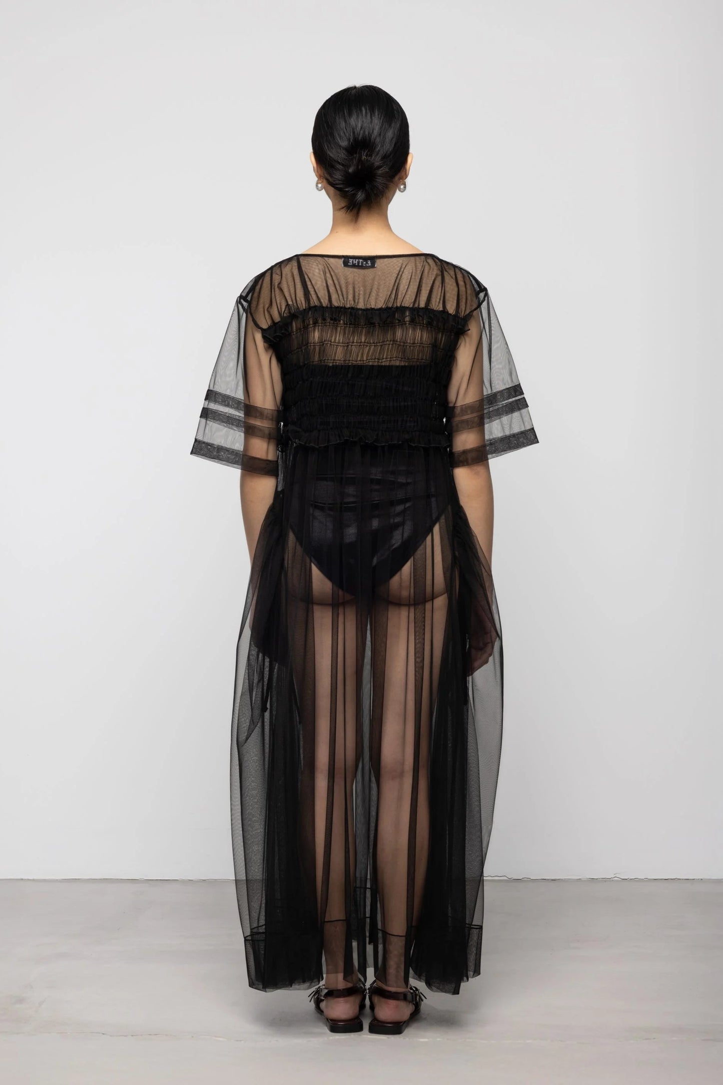 Esthe Tulle Shirred Volume Dress