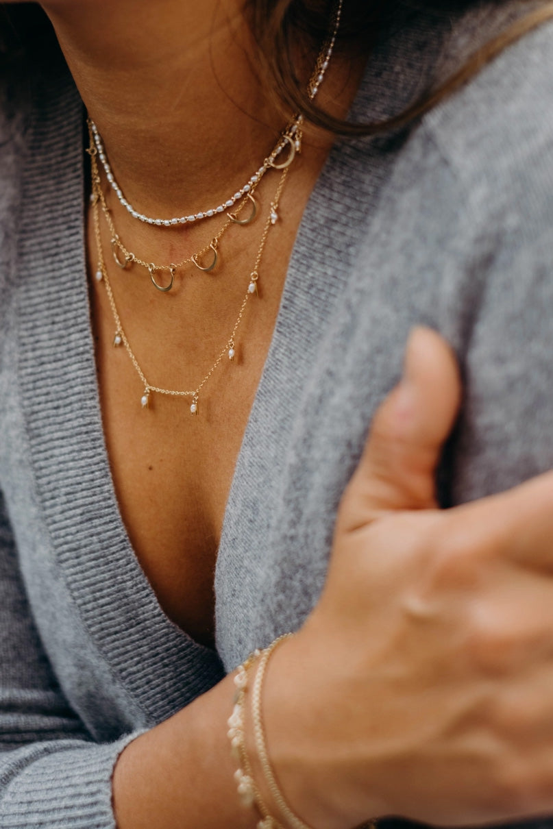 The Swellife - Pearl Fringe Necklace