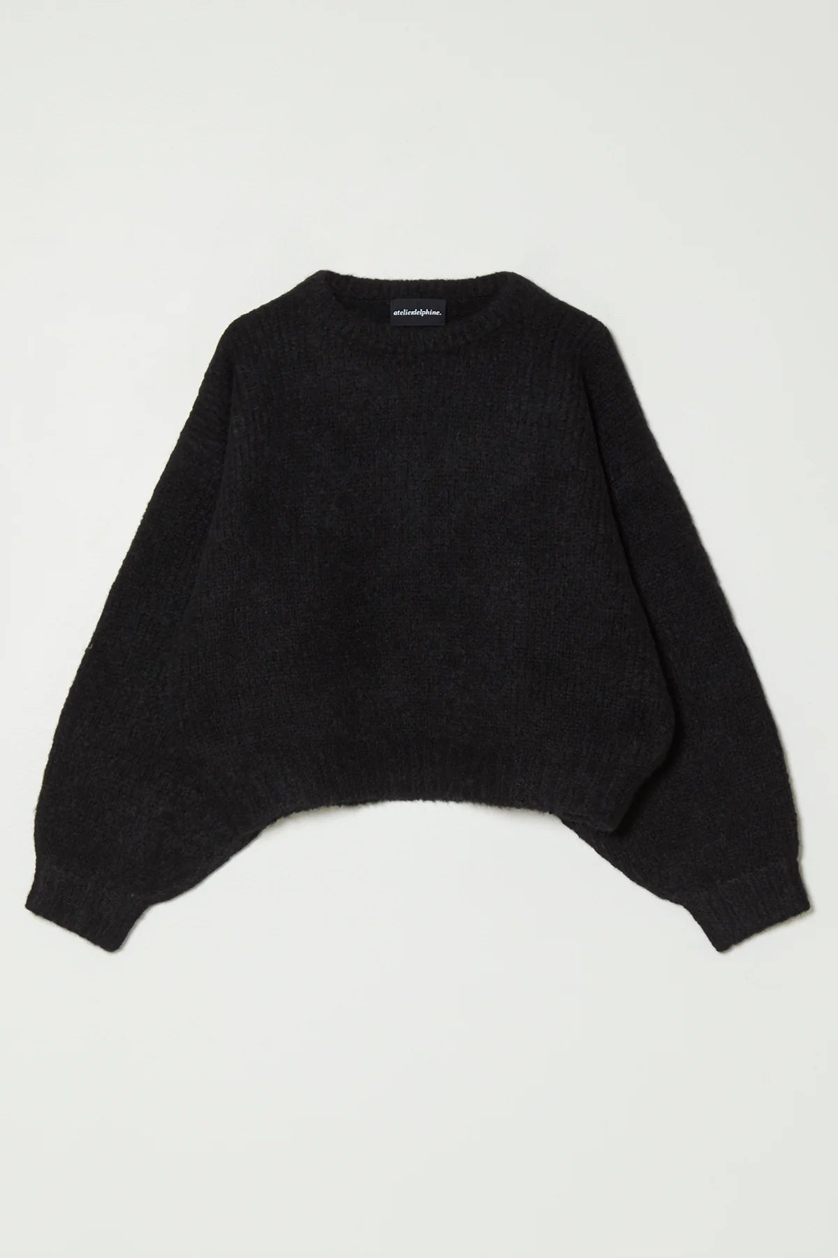 Atelier Delphine Balloon Sleeve Sweater in Black