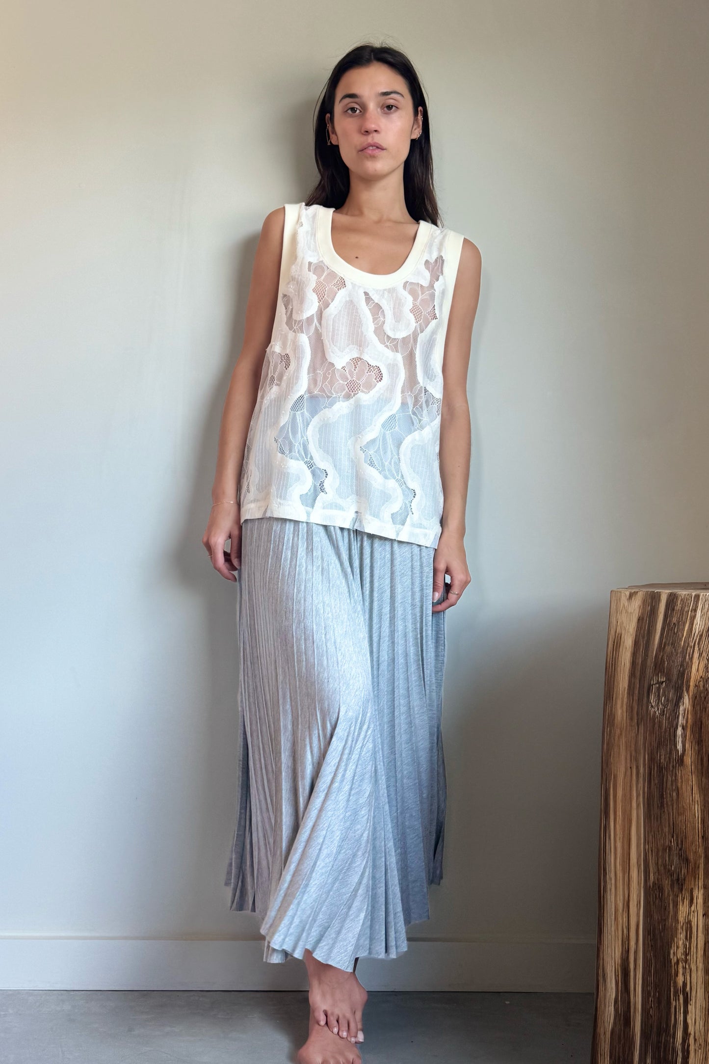Loyd/Ford Dobby Jersey Skirt in Gainsboro Grey
