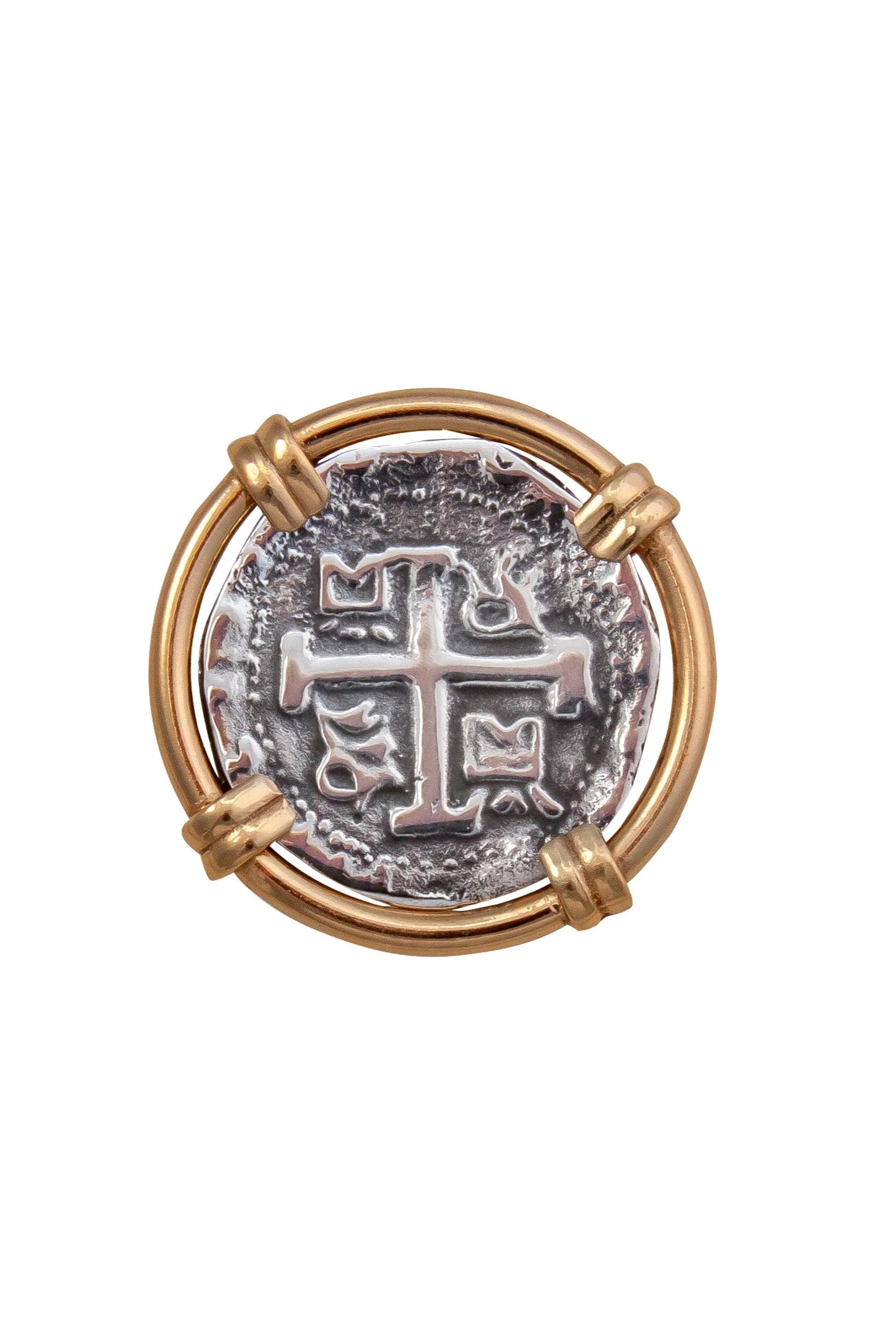 Charles Albert Treasure Coin Adjustable Prong Ring