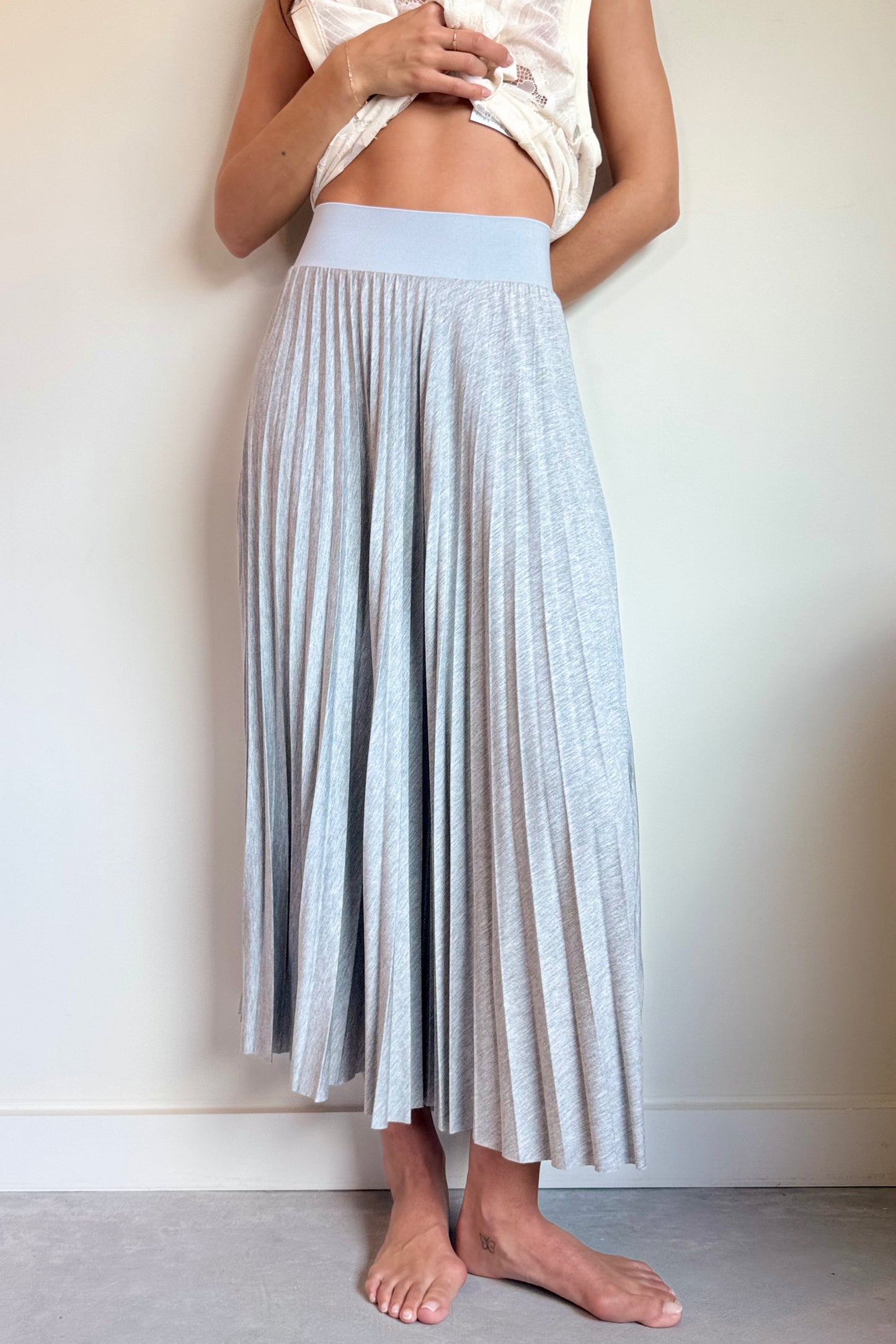Loyd/Ford Dobby Jersey Skirt in Gainsboro Grey