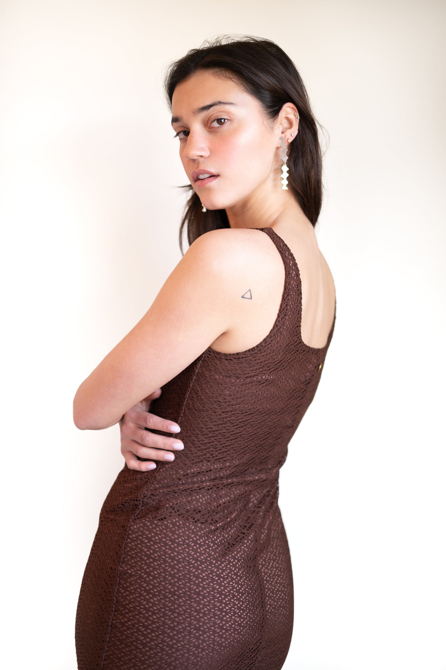 Palmacea Fara Dress in Nilo Brown