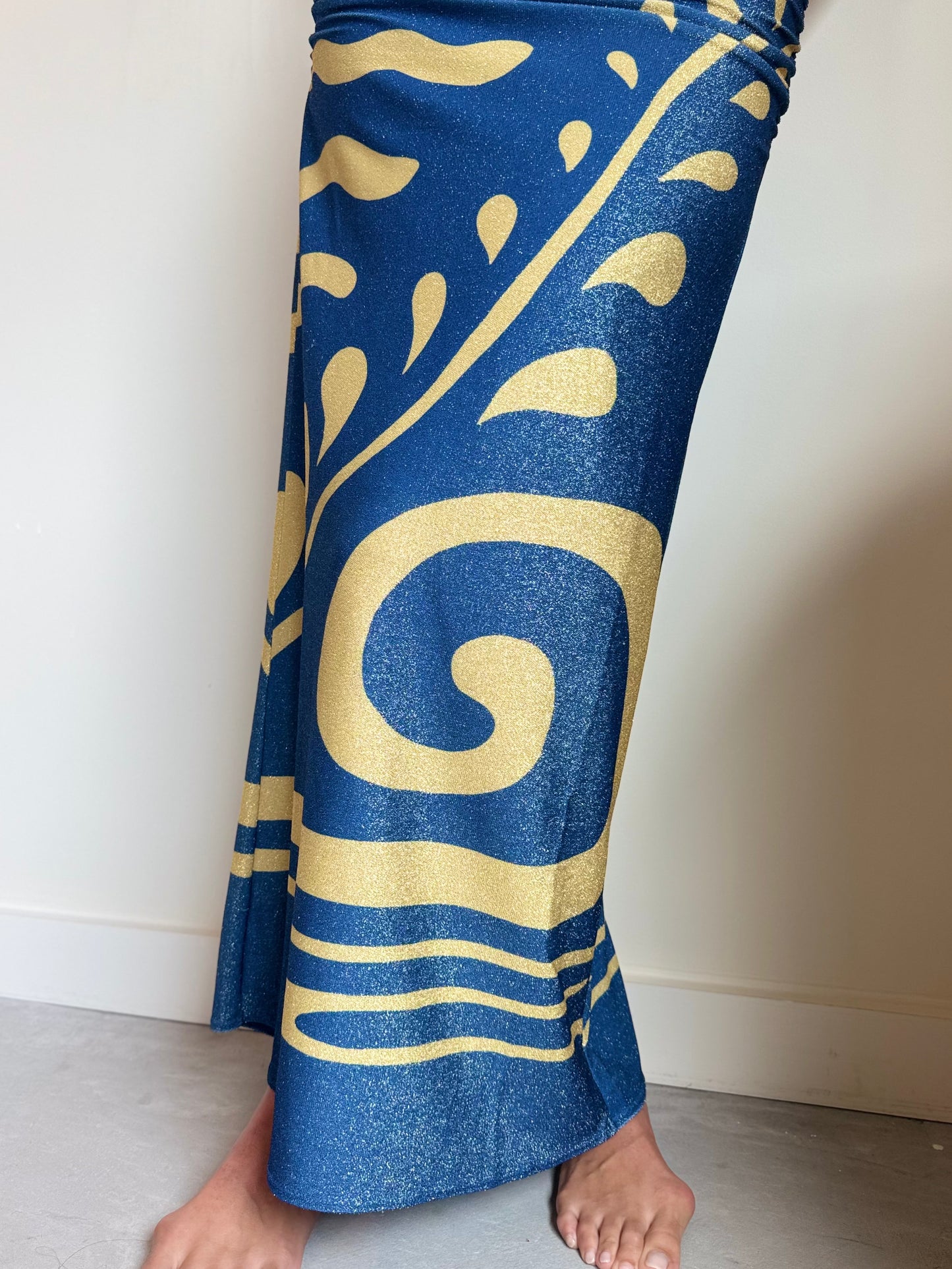 Cala De La Cruz Kim Dress in Malibu Azul
