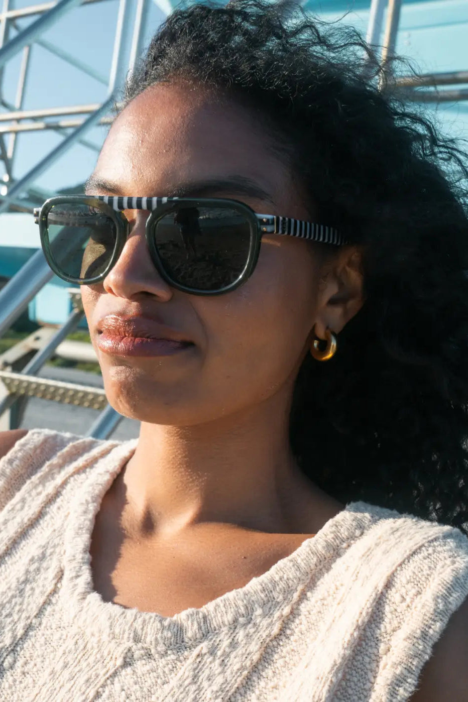 Sardine-Stevie Olive Regatta Sunglasses