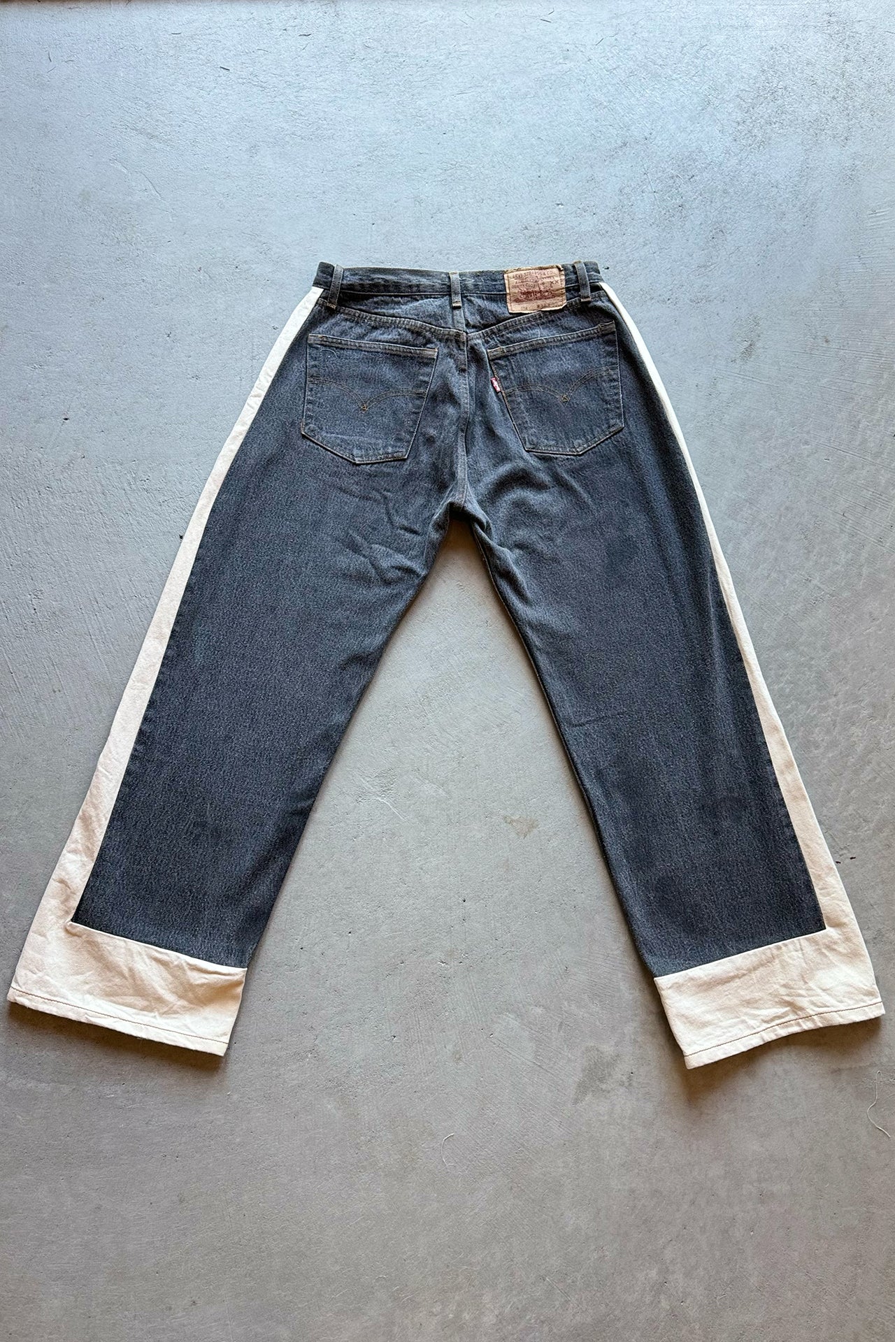 B SIDES Reworked Slouch in Vintage Black Natural-Style 02-Size 26