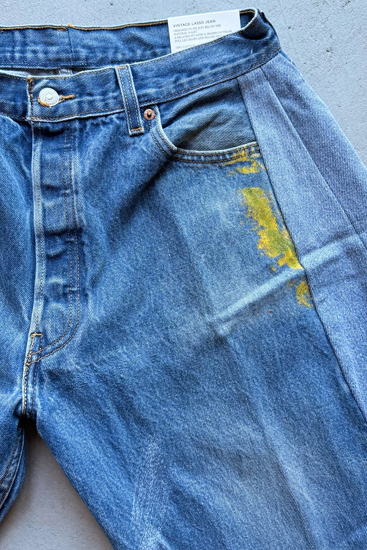 B SIDES Vintage Lasso Jean in Vintage Indigo-Style 02-Size 27