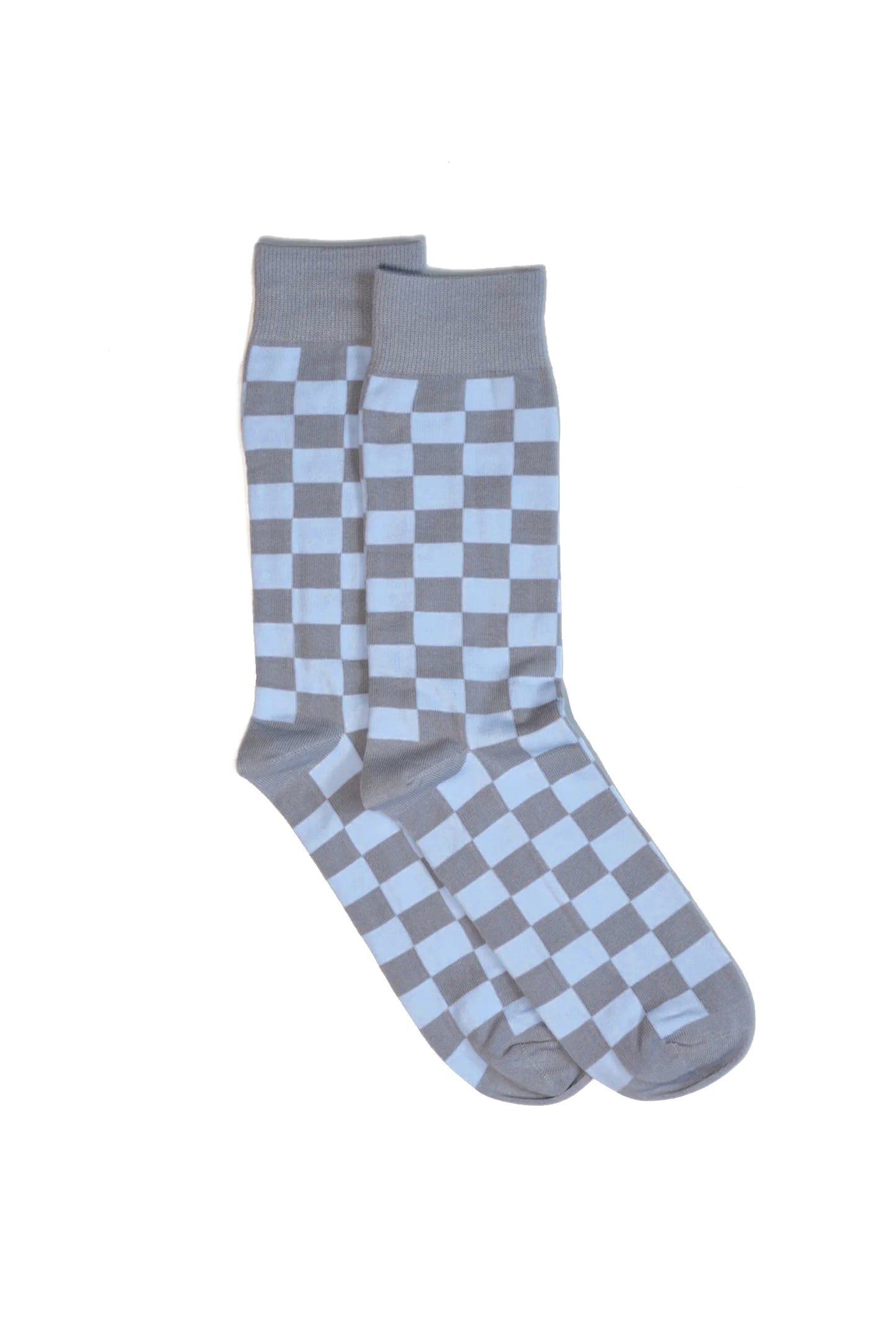 Curated Basics-Blue Checker Socks