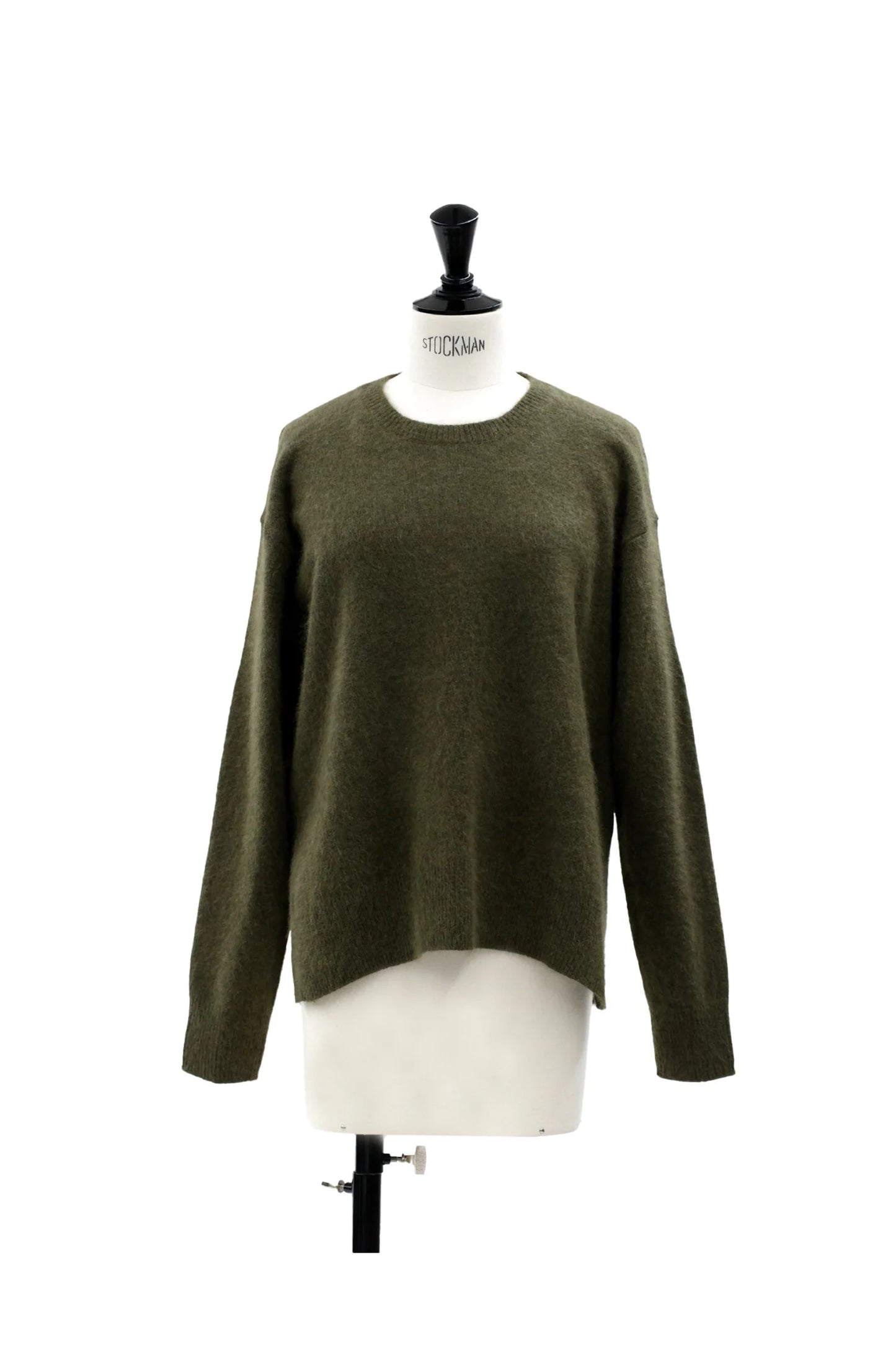 C.T.plage Raccoon Side Slit Pullover in Olive