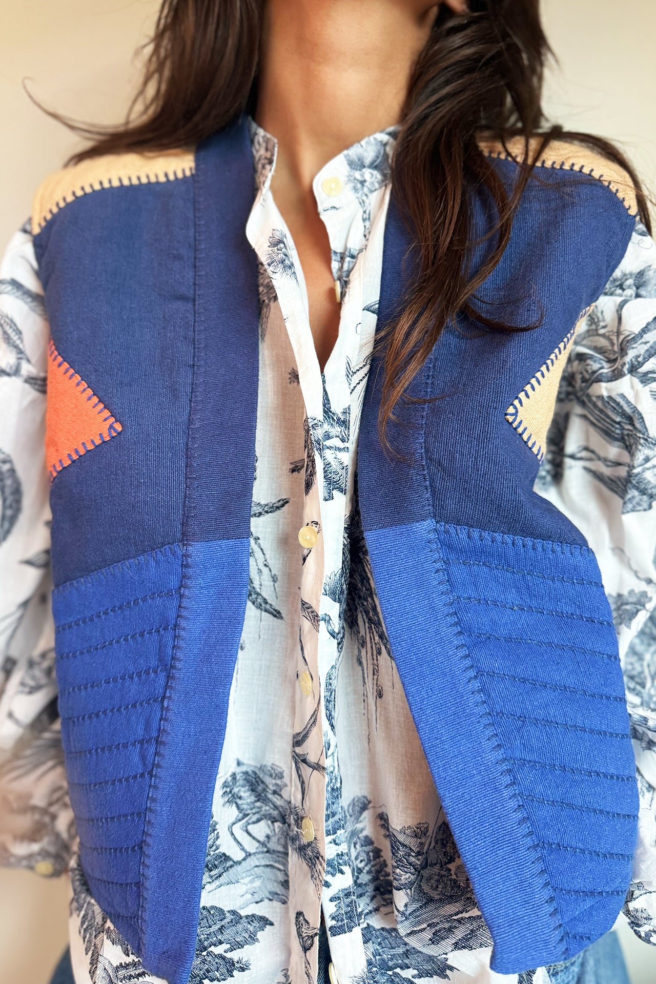 Be Parisian Chevrons Vest