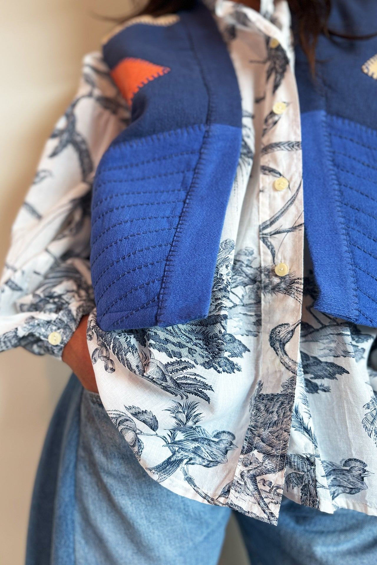 Be Parisian Chevrons Vest