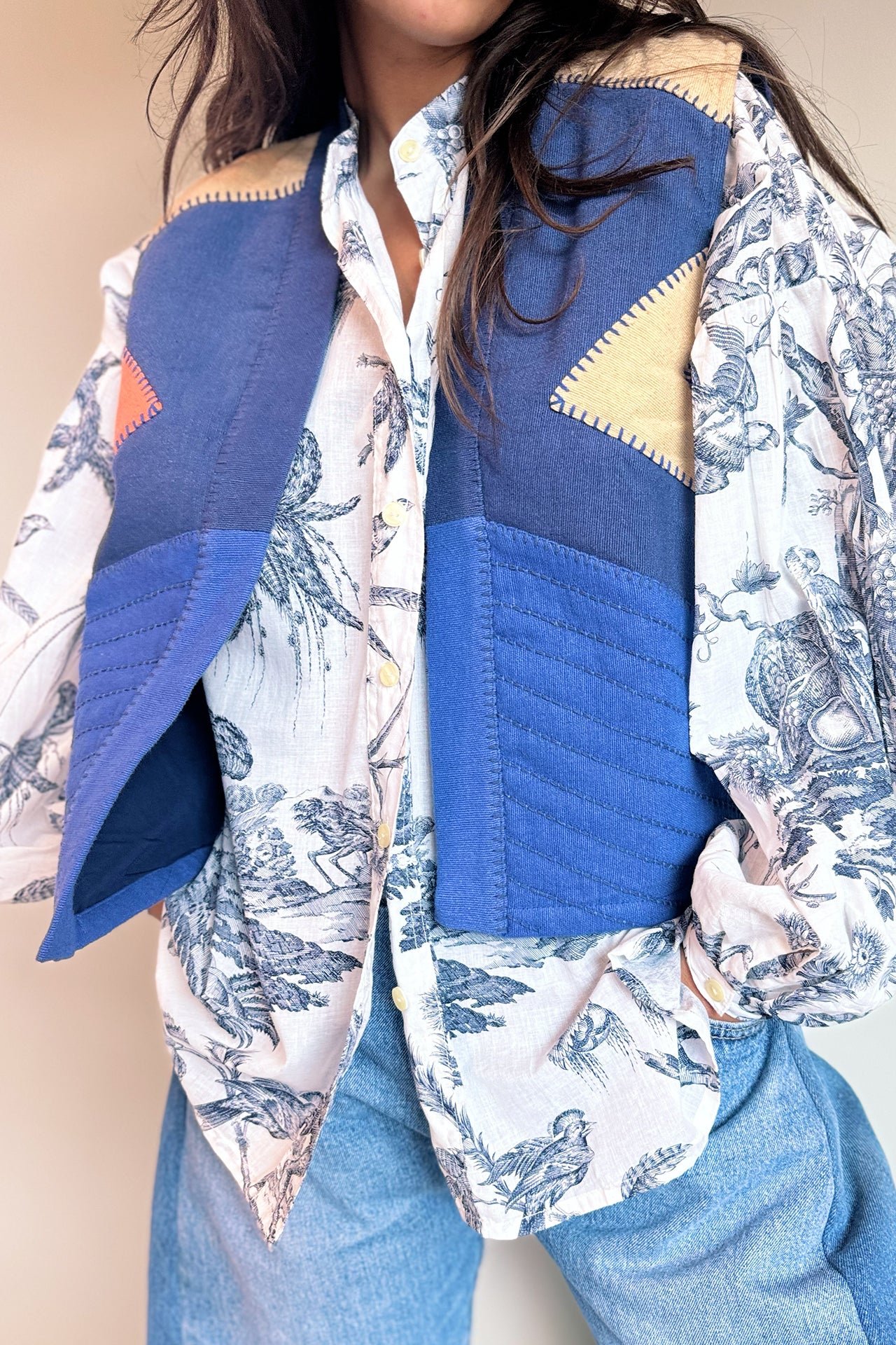 Be Parisian Chevrons Vest