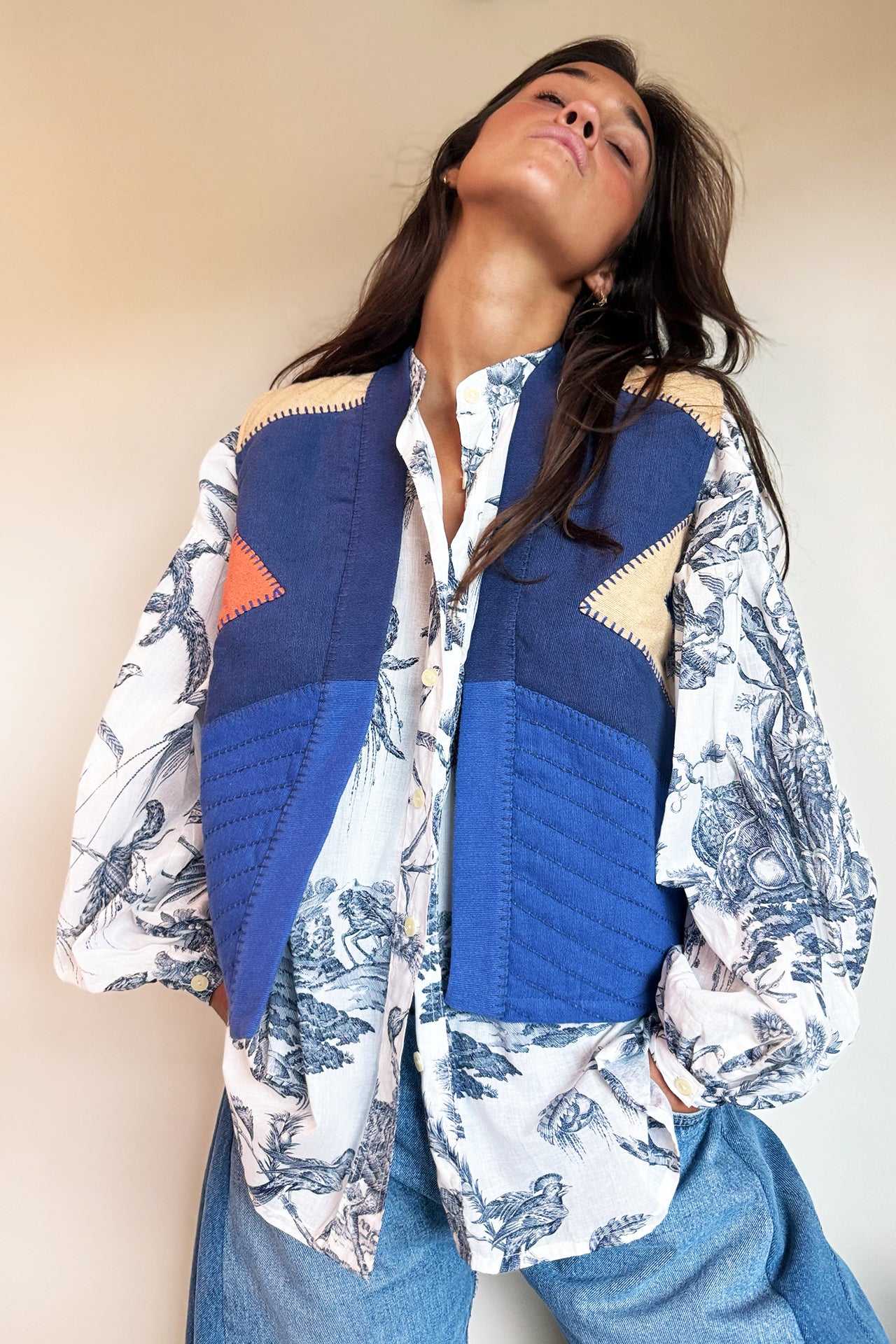 Be Parisian Chevrons Vest