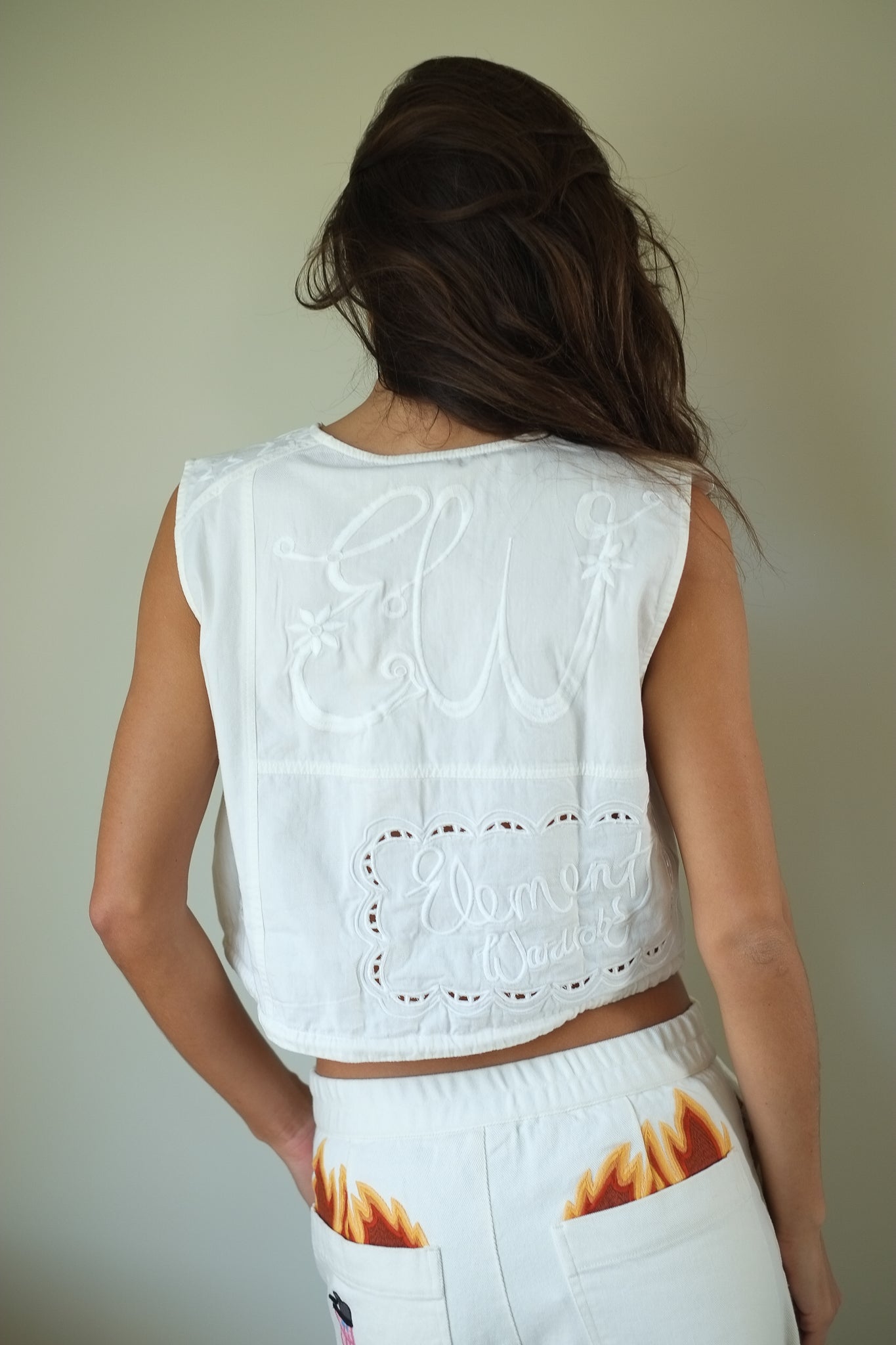 Stella Nova-Elements Embroidered Cotton Top