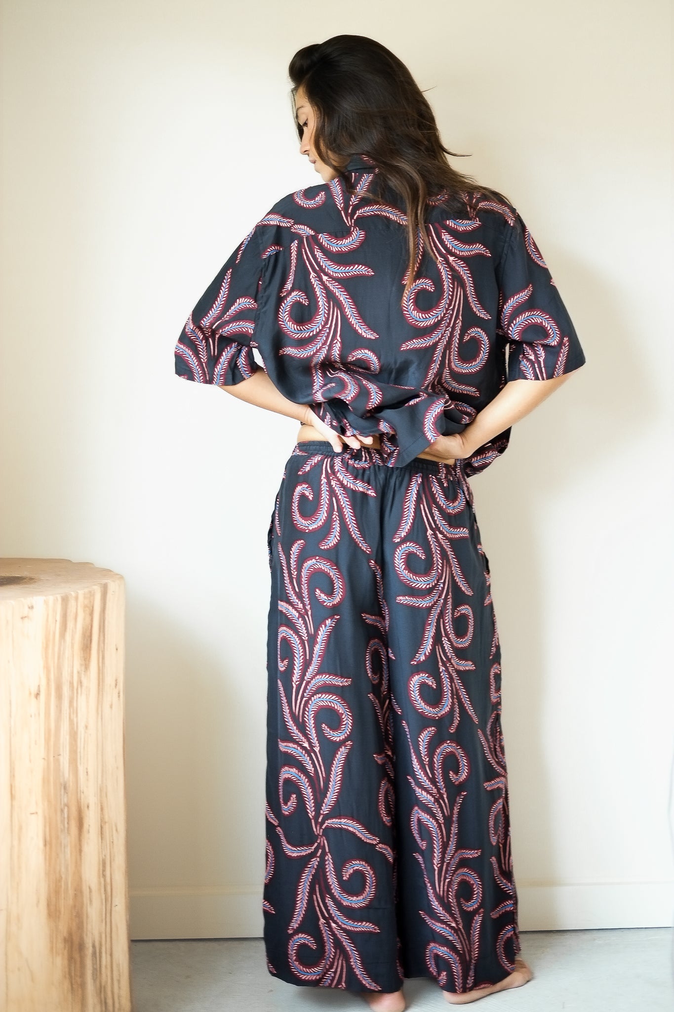 Natalie Martin Kevin Shirt in Feather Black