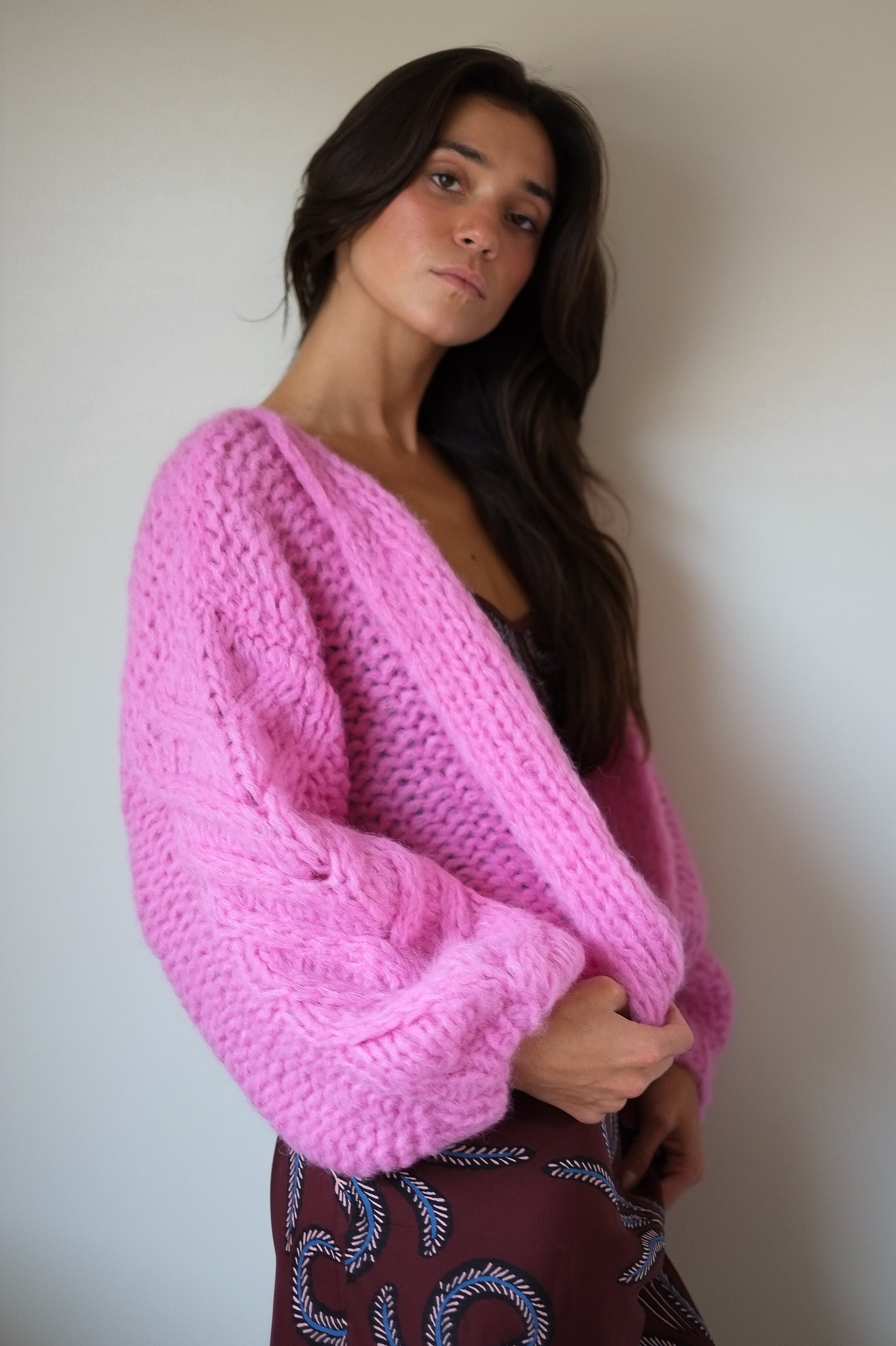 Natalie Martin Leandra Dress in Feather Bordeaux