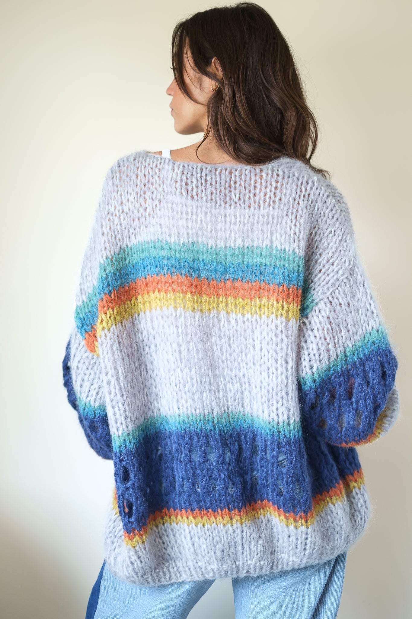 Maiami Stripes Galore Big Cardigan - Soft Fall