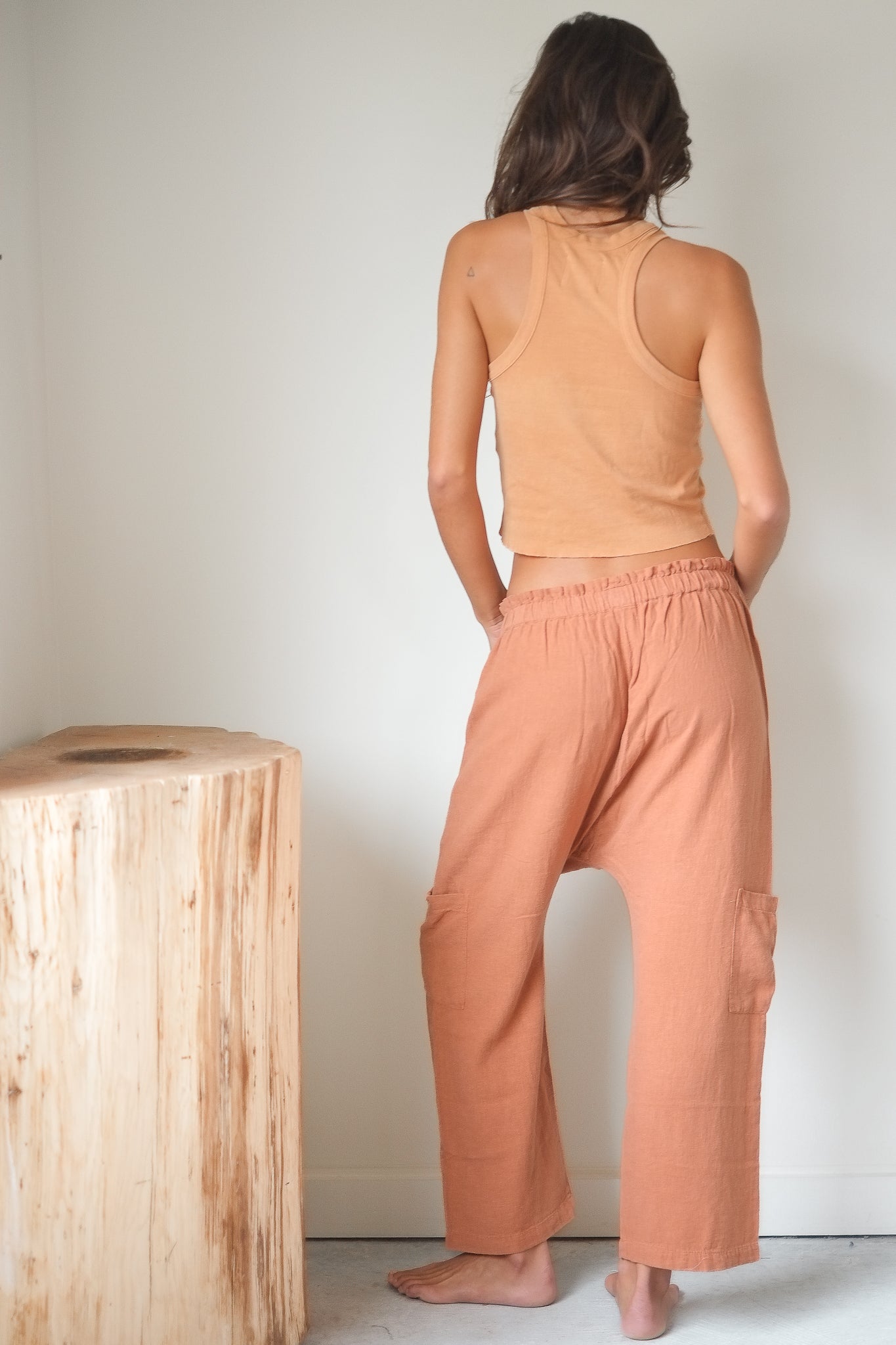 NSF Shailey Paperbag Waist Pant in Sunbaked
