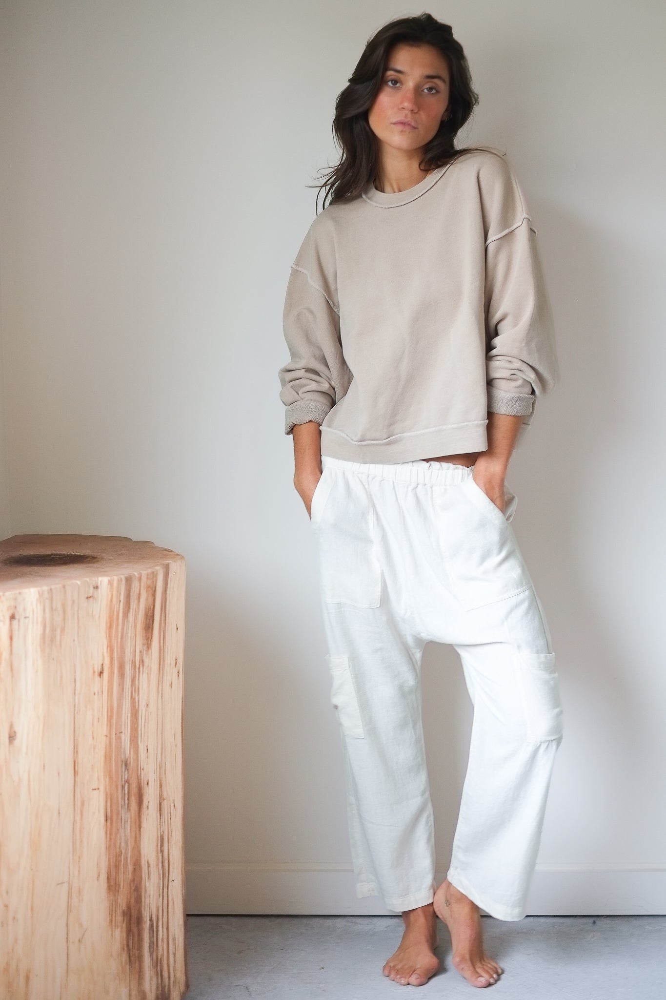 NSF Kenya Sweatshirt in Faded Taupe