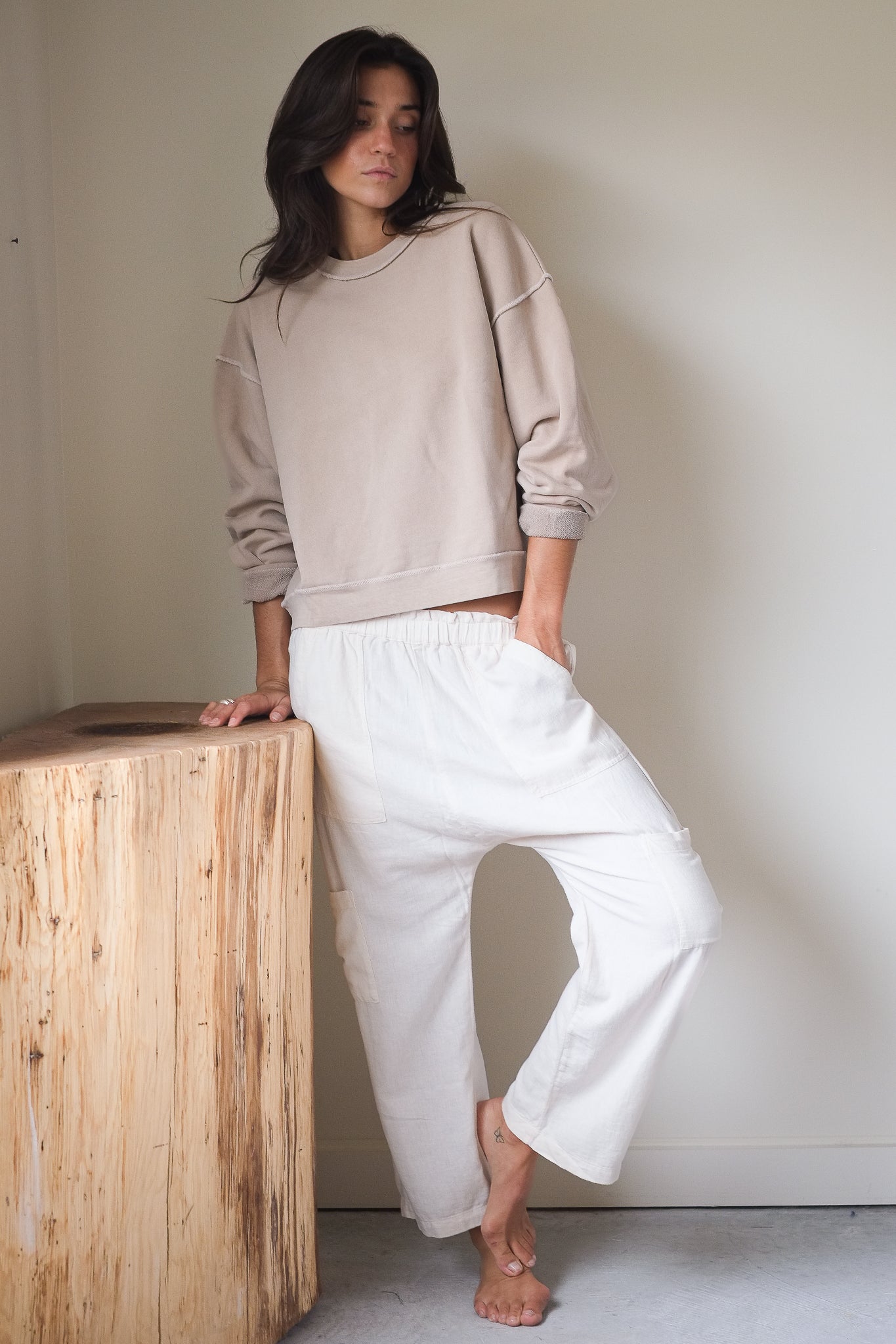 NSF Kenya Sweatshirt in Faded Taupe