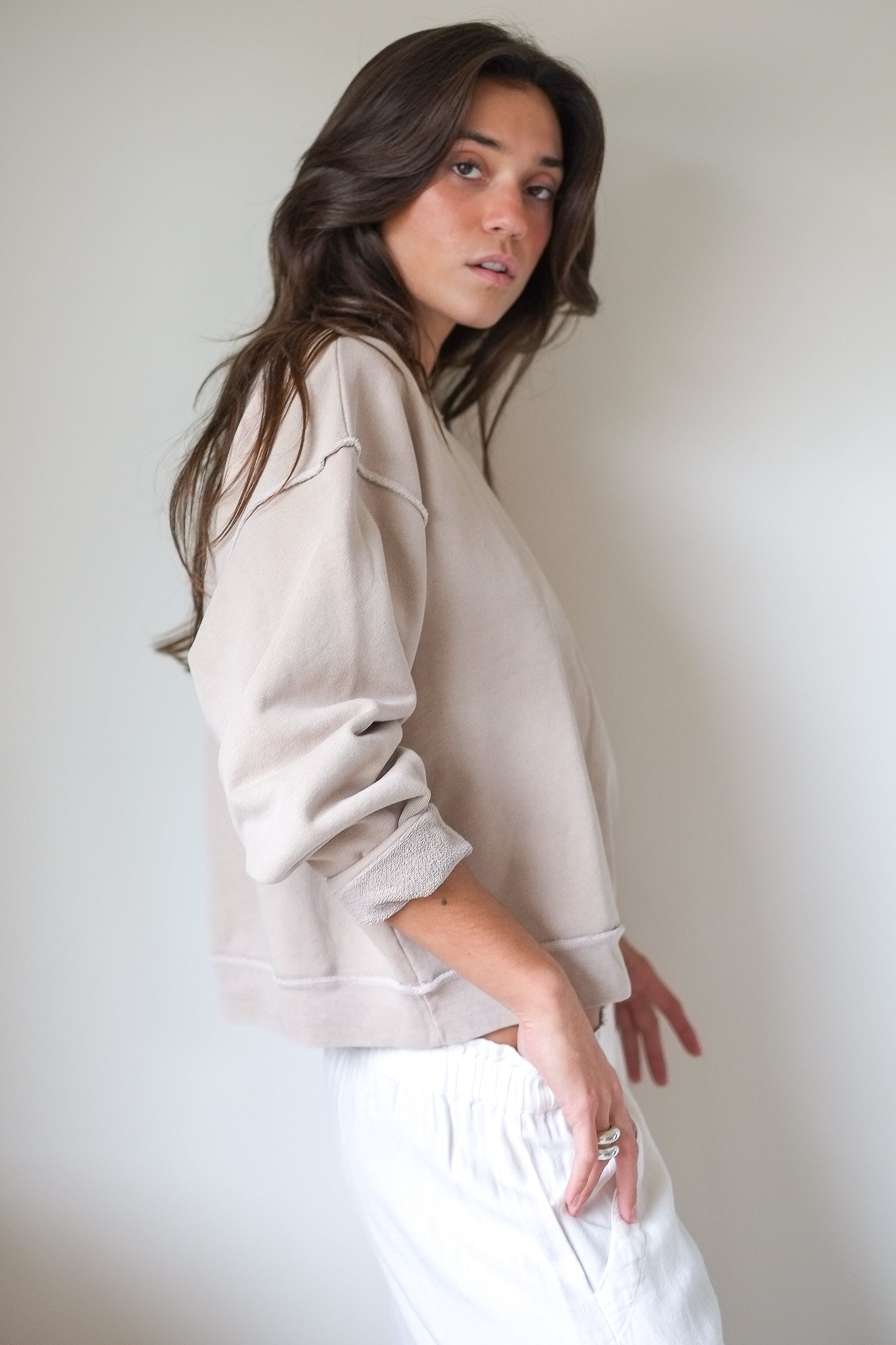 NSF Kenya Sweatshirt in Faded Taupe