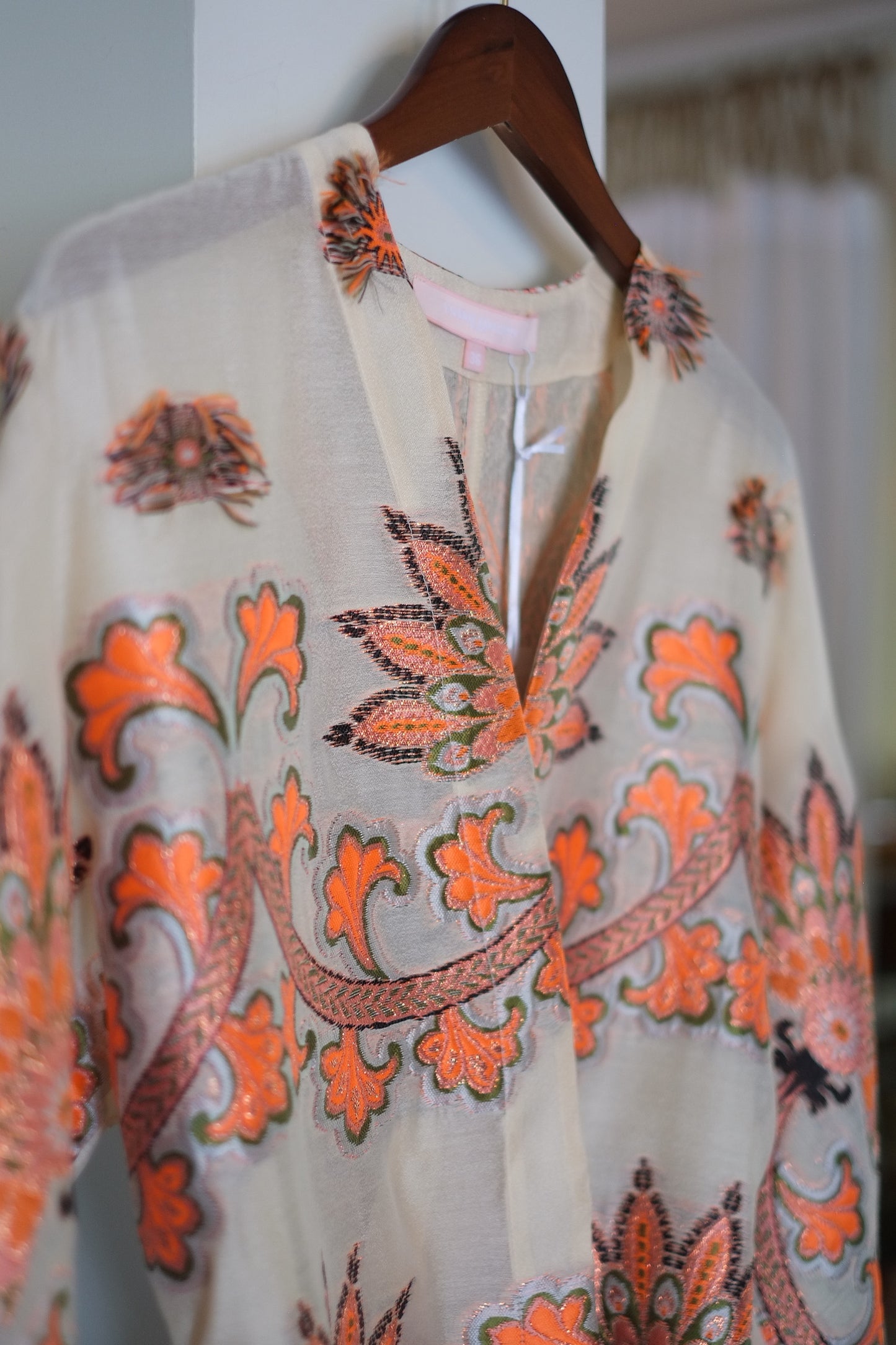Valerie Khalfon Veste Jacquard in Orange