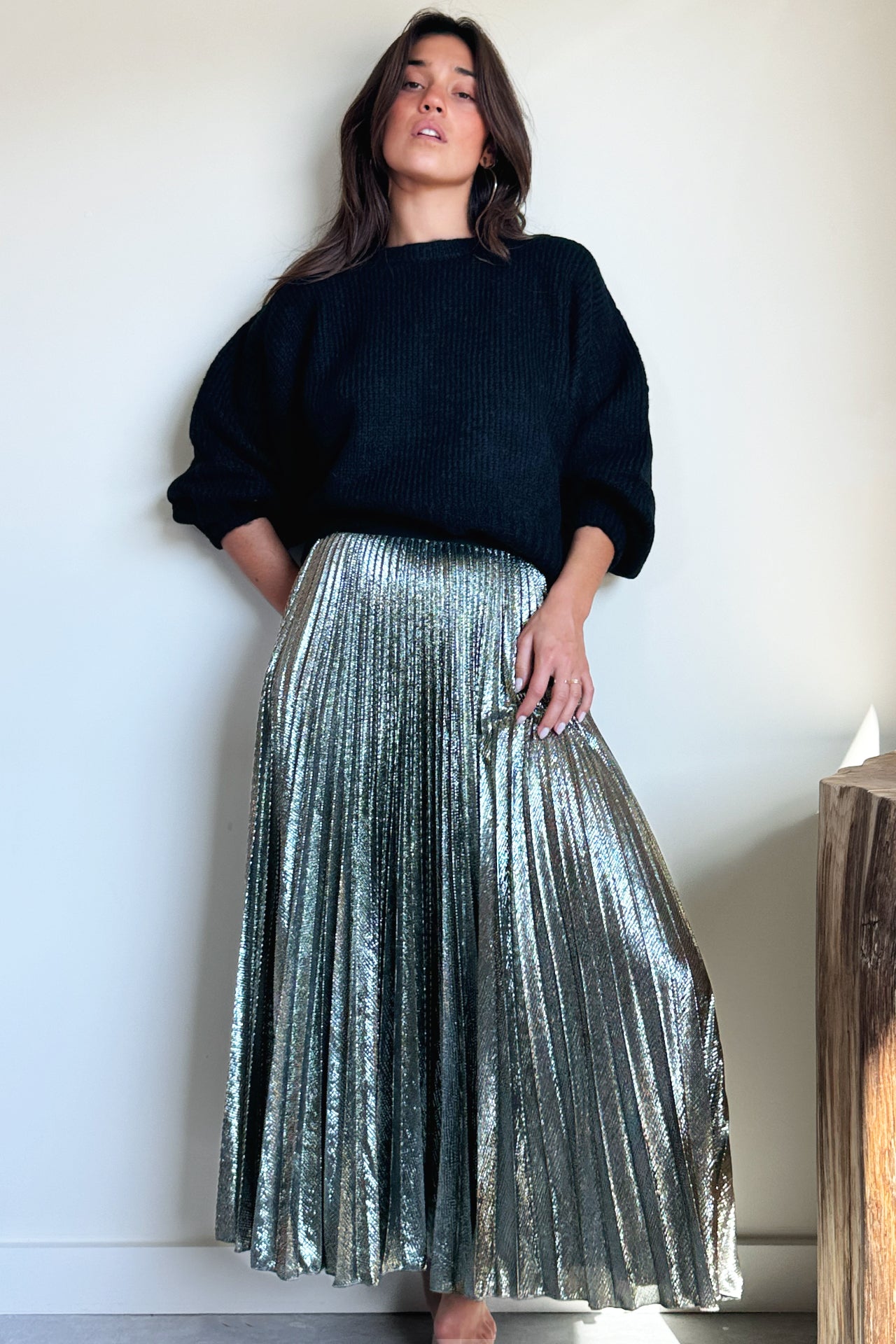 Loyd/Ford Classic Glitter Skirt in Gold