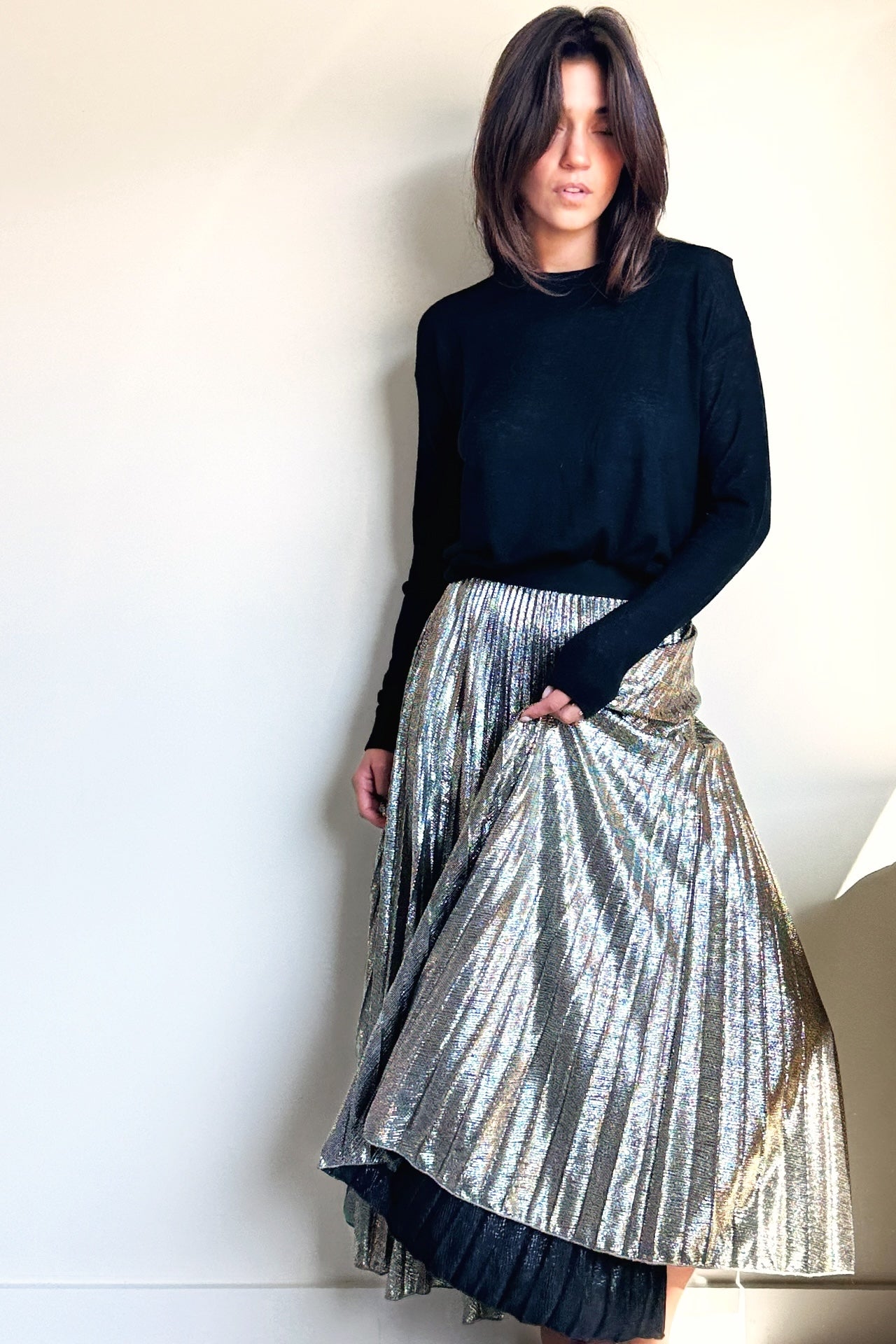 Loyd/Ford Classic Glitter Skirt in Gold