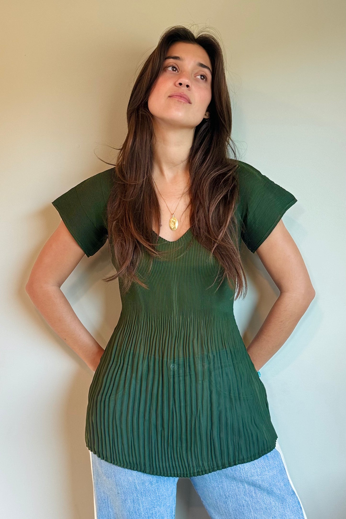 Nin Studio Medusa Top in Pine