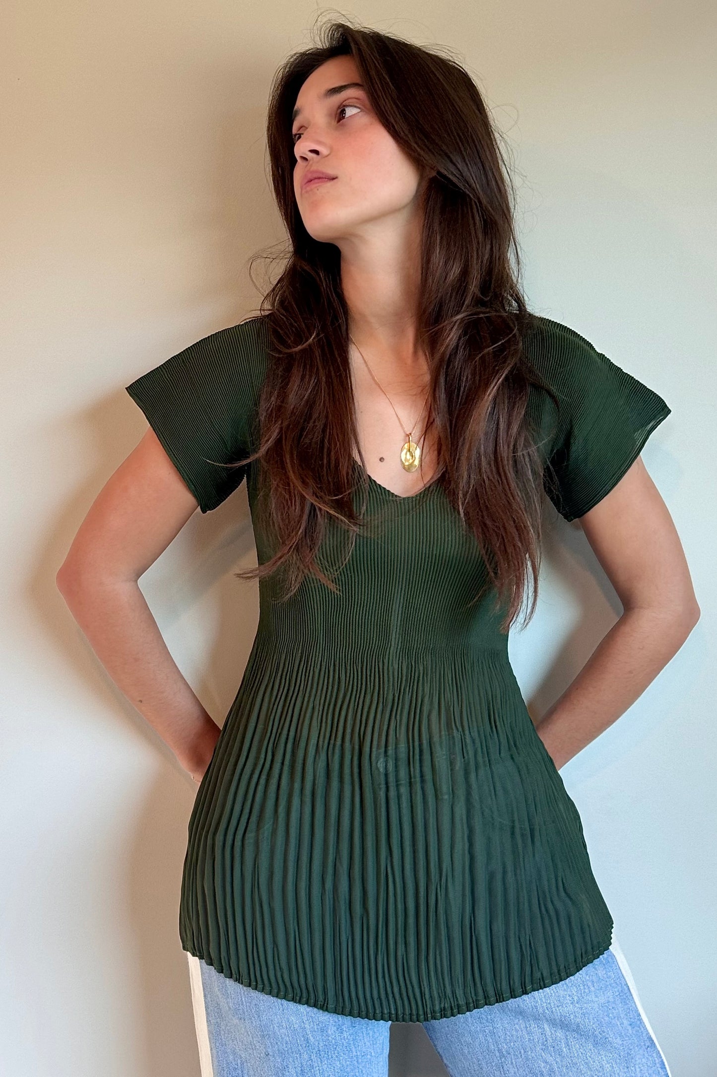 Nin Studio Medusa Top in Pine