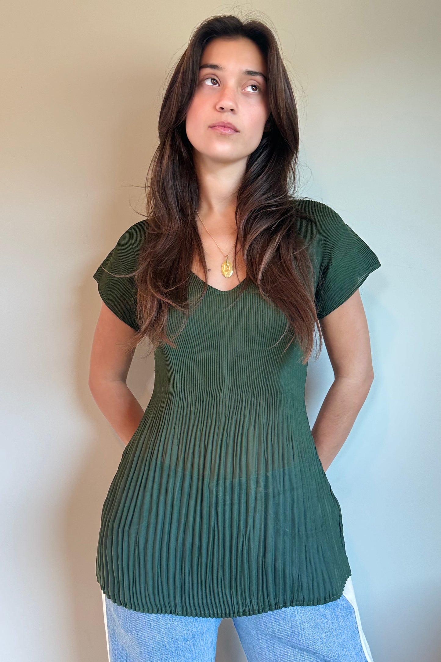 Nin Studio Medusa Top in Pine