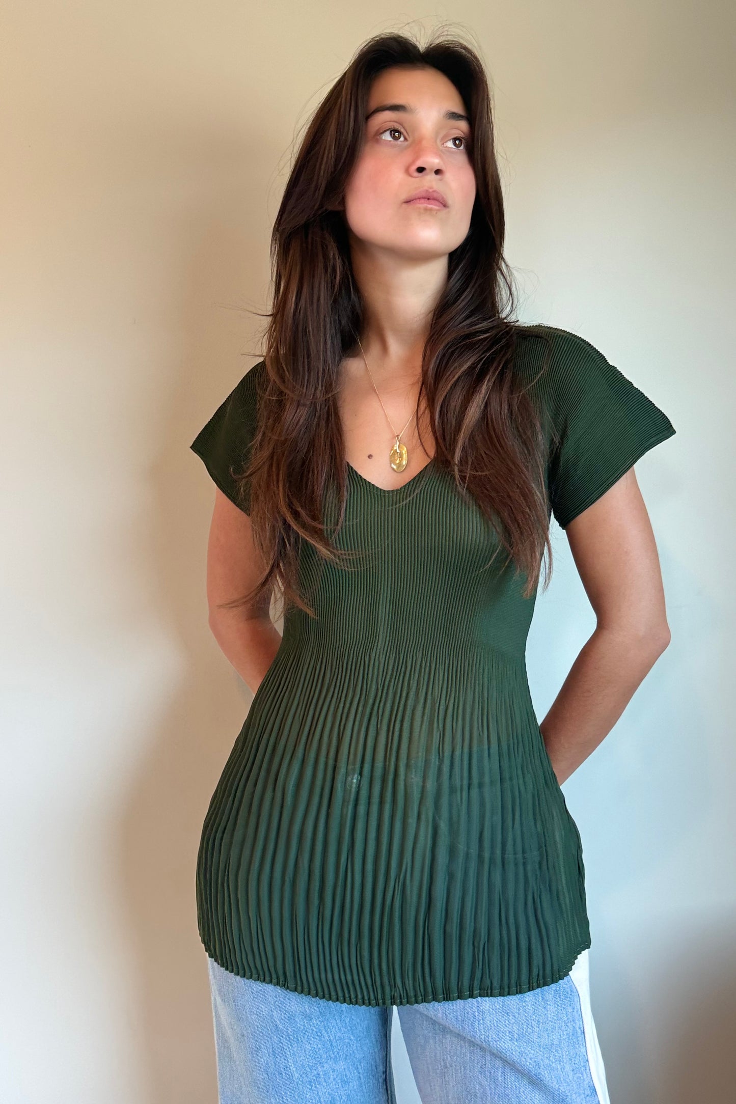 Nin Studio Medusa Top in Pine