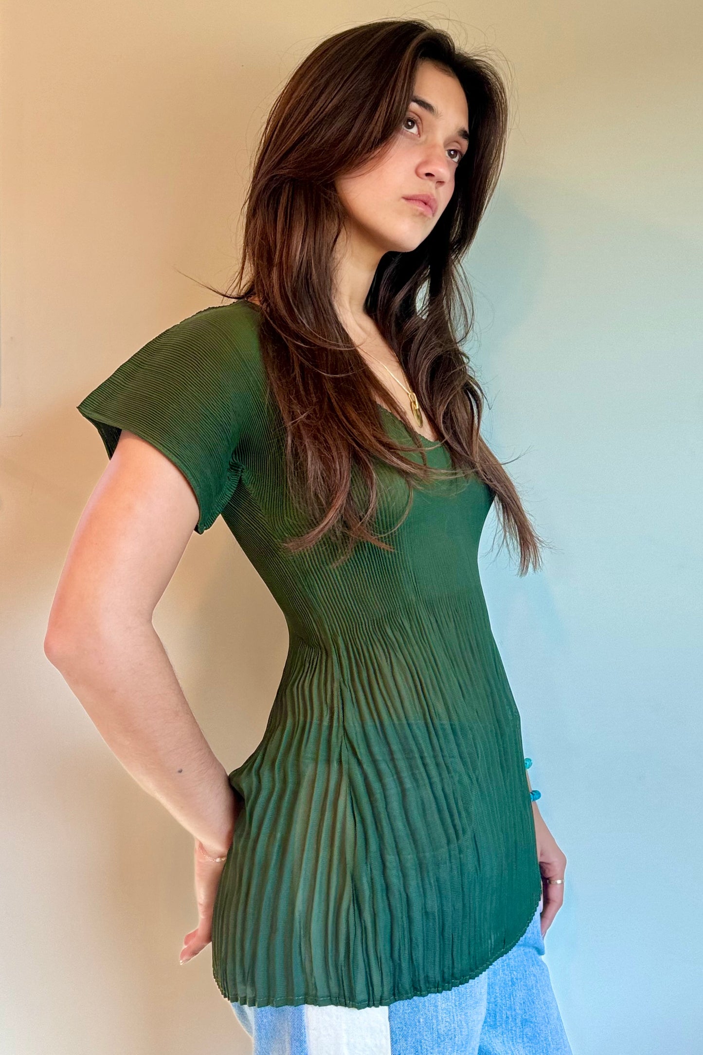 Nin Studio Medusa Top in Pine