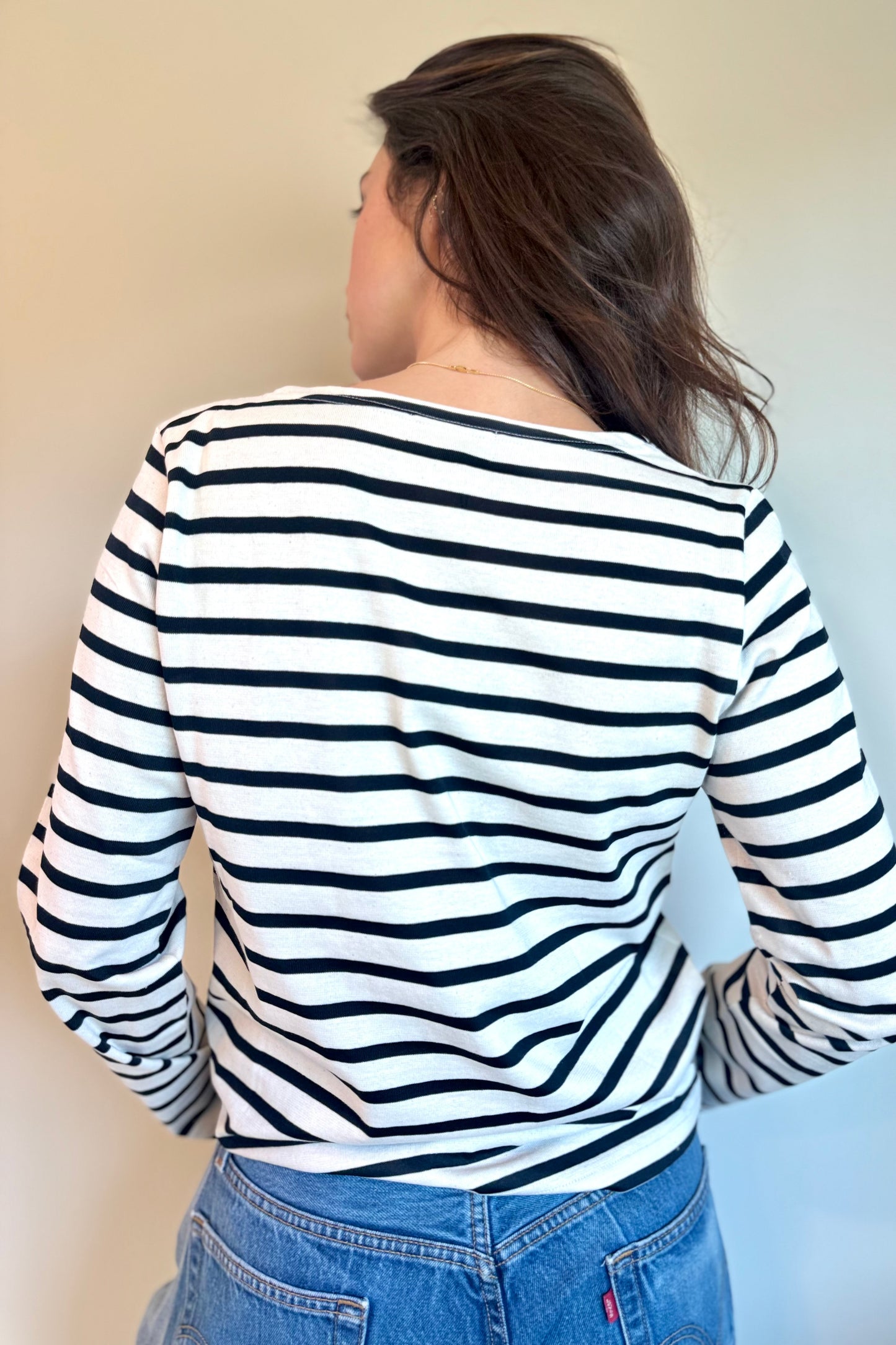 Le Mont S'Michel Tilda Mariniere Long Sleeve in Black