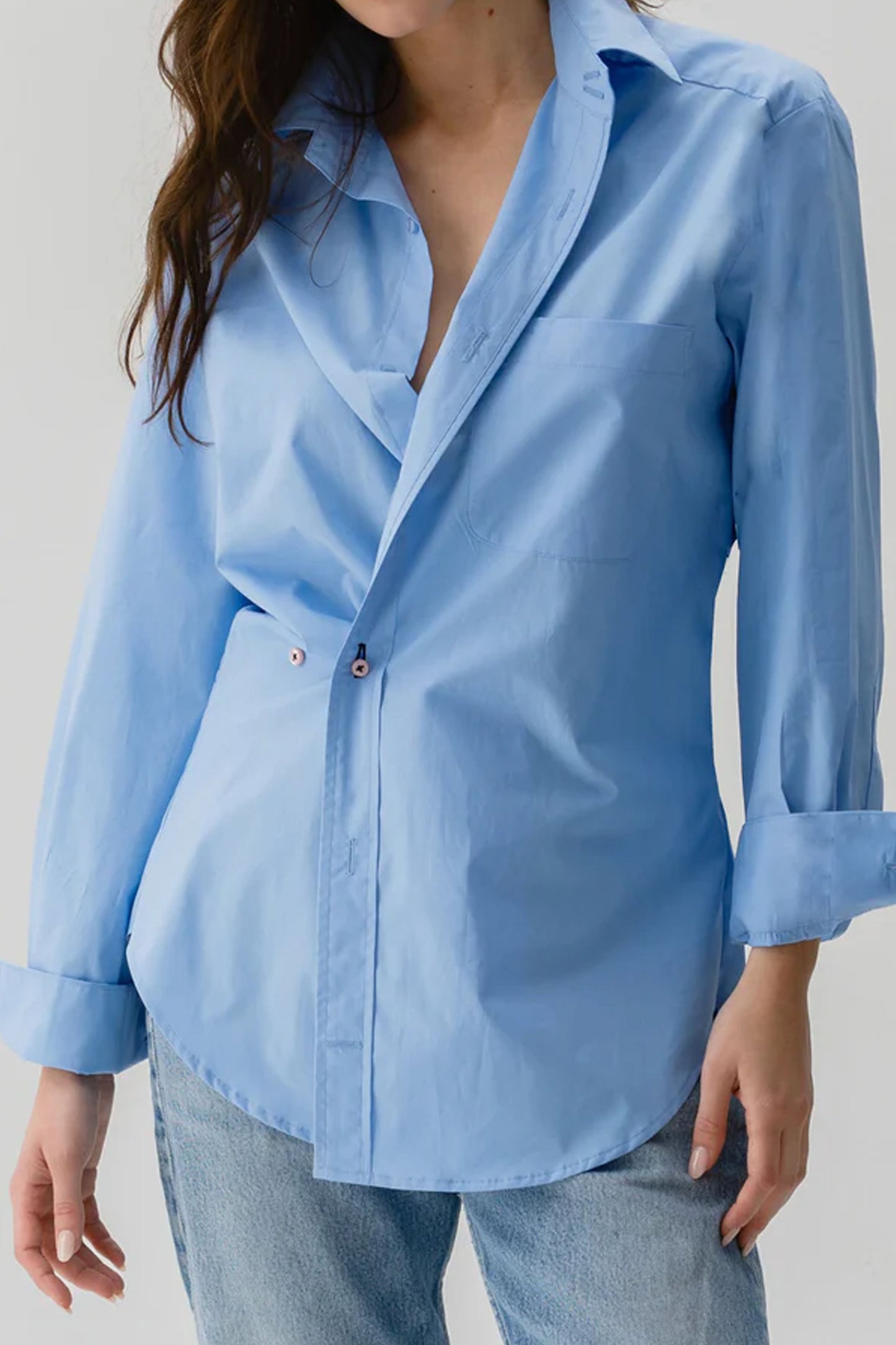 Wear Cissa The MEN'S Shirt, Paper Cotton in Garcon Bleu