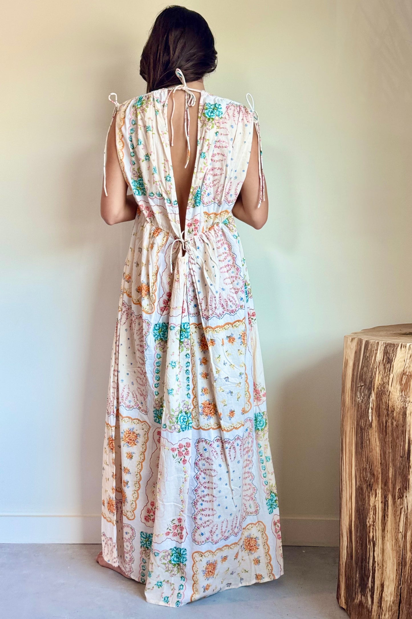 Stella Nova Printed Maxi Dress in Handkerchief Print