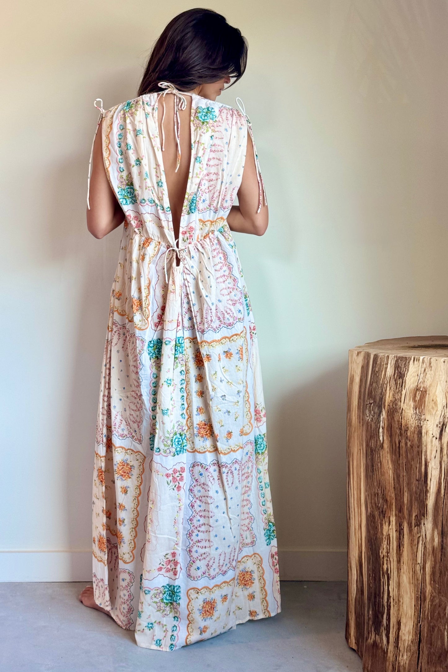 Stella Nova Printed Maxi Dress in Handkerchief Print