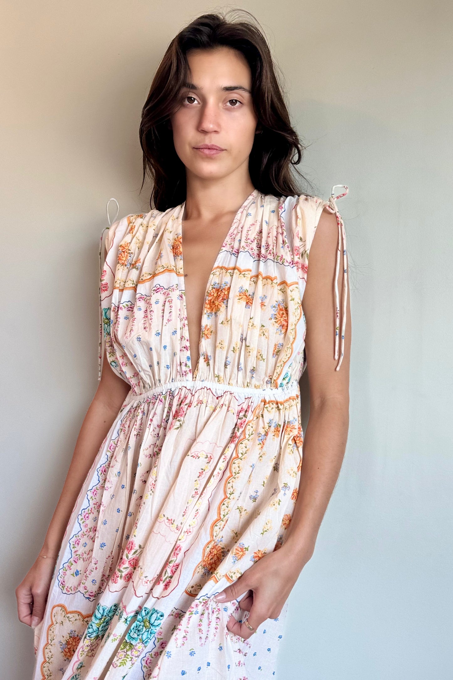 Stella Nova Printed Maxi Dress in Handkerchief Print