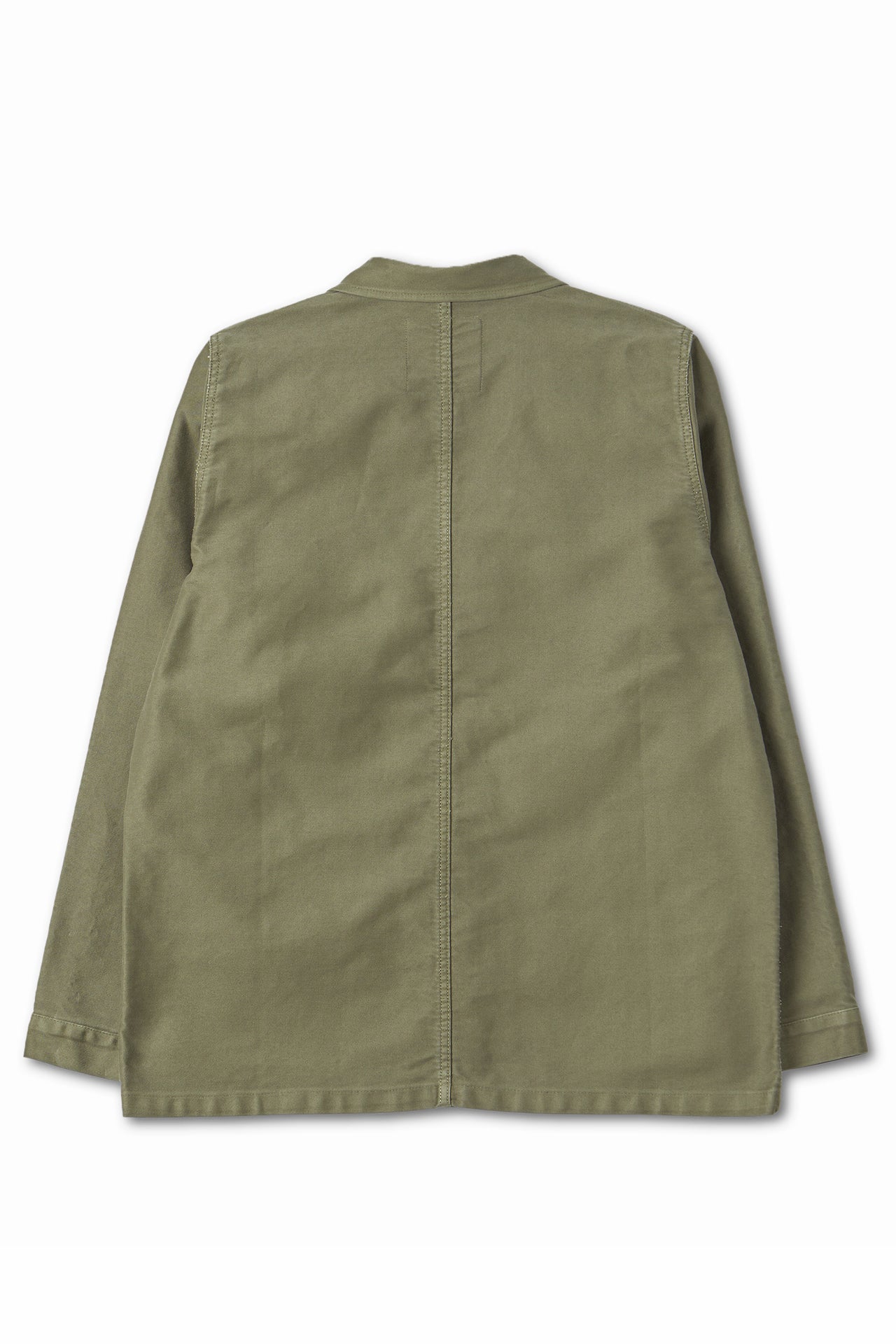 Le Mont S'Michel Moleskin Vintage Washed Work Jacket in Khaki