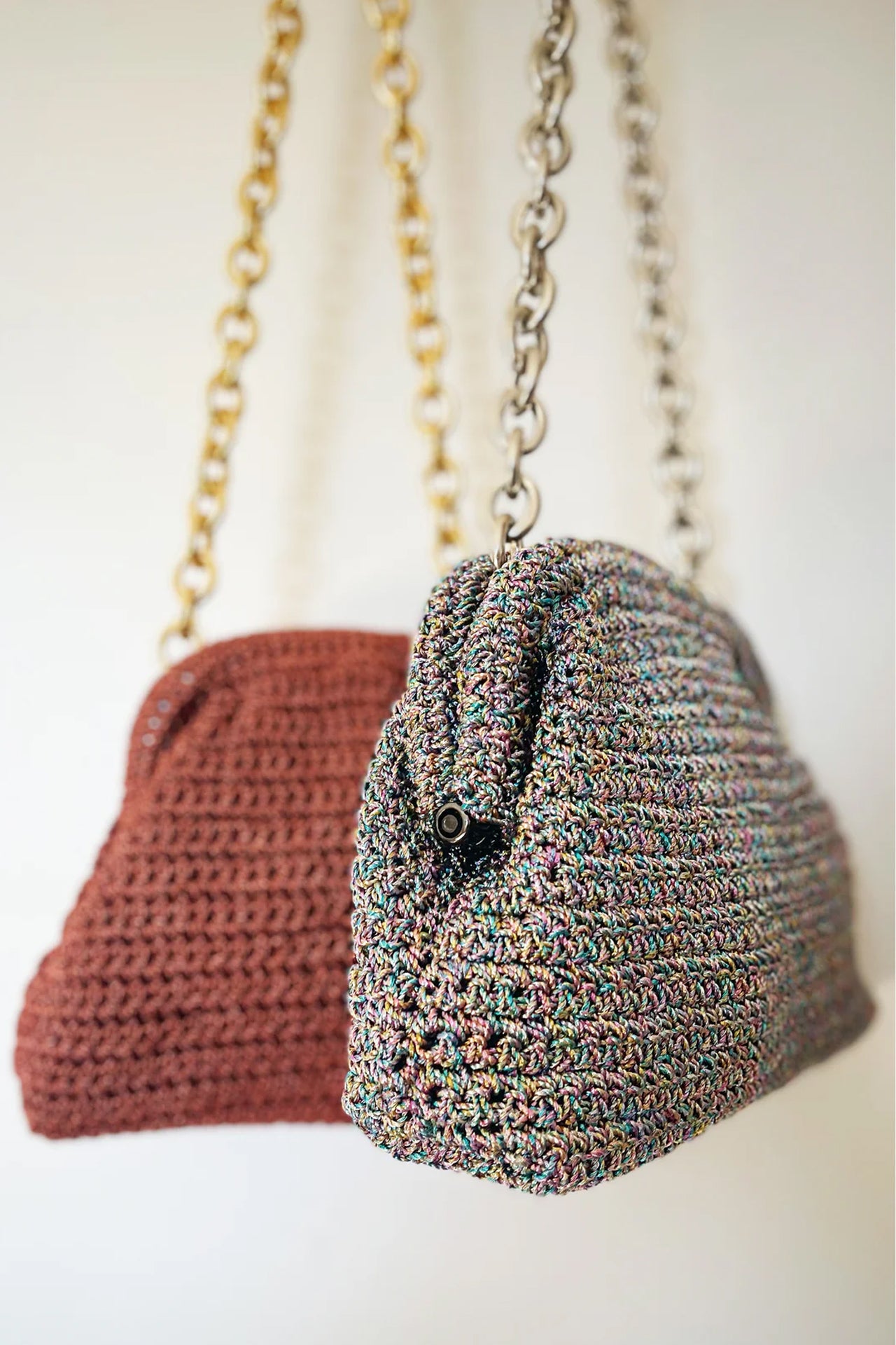 Maria La Rosa Game Bag Metallic Silver