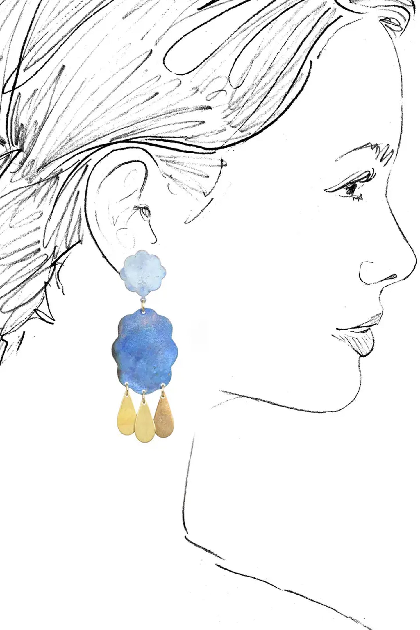 We Dream in Colour Raincloud Earrings