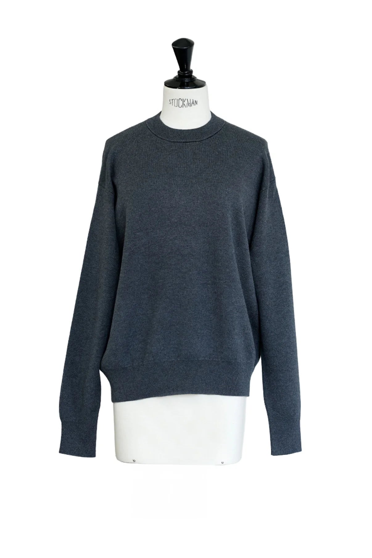 C.T.plage Silk Cashmere Double Face Pullover in Grey