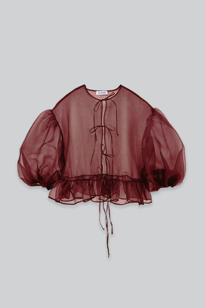 Esthe Volume Organza Bow Top